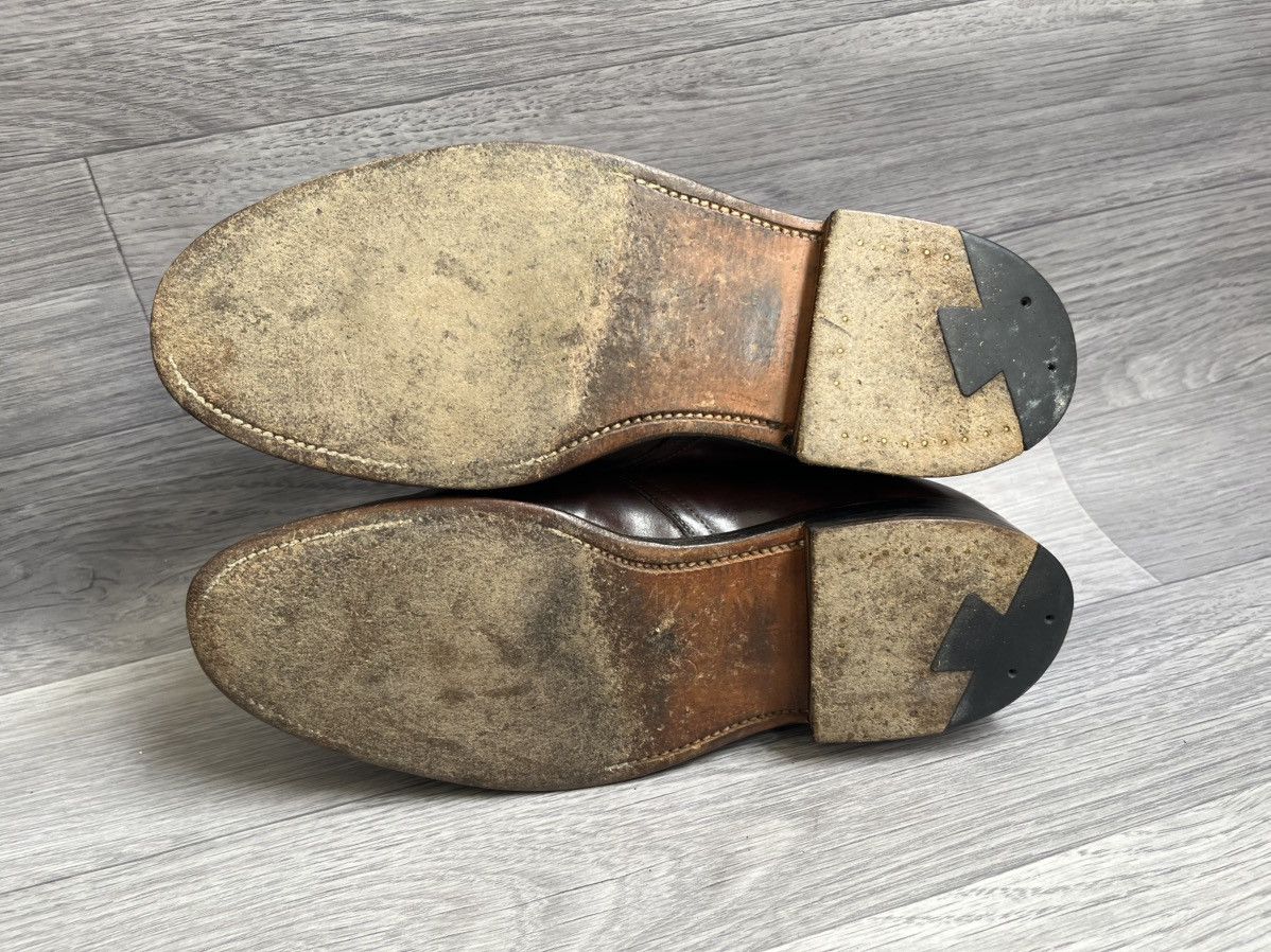 Alden Alden 975 plain toe single monk strap shell cordovan US7EE. Size US 7 / EU 40 - 15 Thumbnail