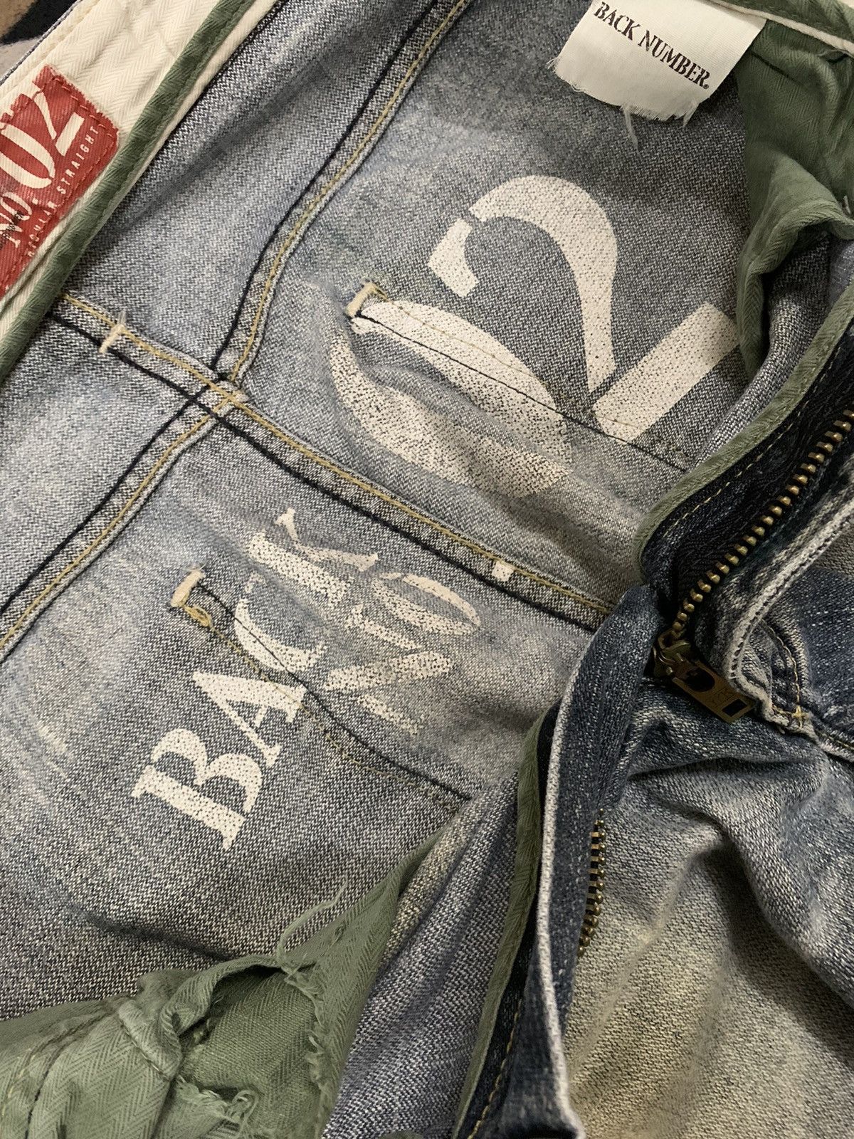 Japanese Brand × KMRii × Yasuyuki Ishii Vintage Japanese Brand Rusty Blue Washed Distressed Jeans Size US 30 / EU 46 - 19 Thumbnail
