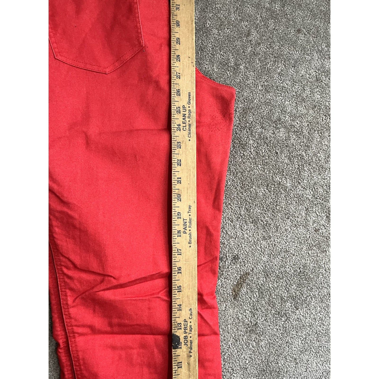 Style & Co Style&Co Jeans Womens 12 Red High Rise Jegging Stretch Pockets Denim Casual Regular Size 34" / US 12 / IT 48 - 6 Thumbnail