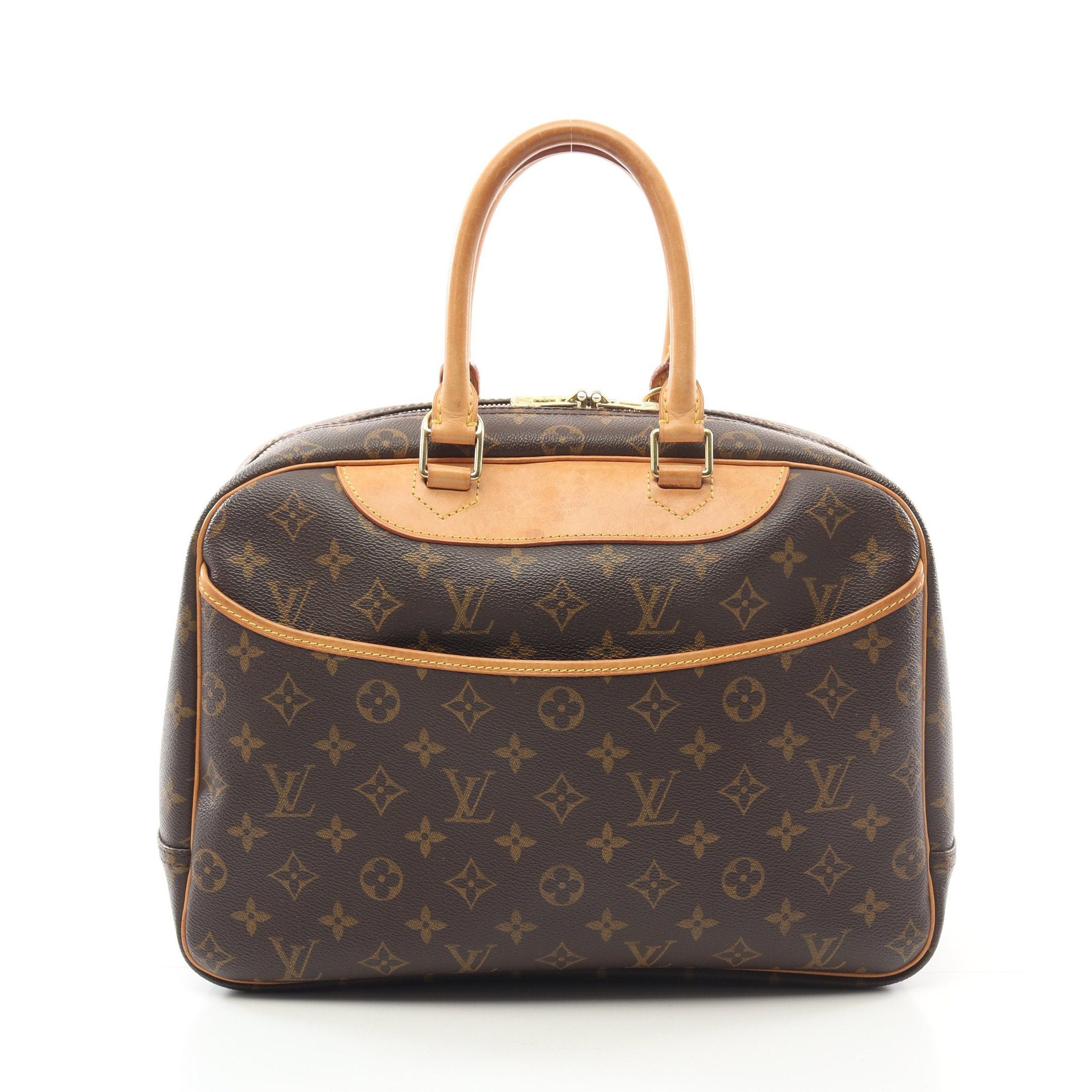Louis Vuitton Louis Vuitton Deauville Bowling Vanity Monogram Handbag Leather Brown Size ONE SIZE - 1 Thumbnail