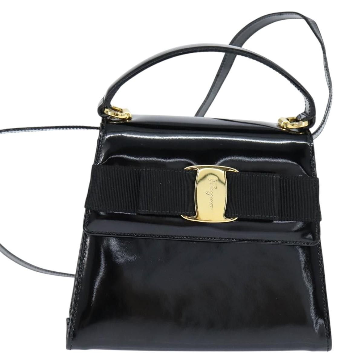 Salvatore Ferragamo Salvatore Ferragamo Vala Patent leather Size ONE SIZE - 1 Thumbnail