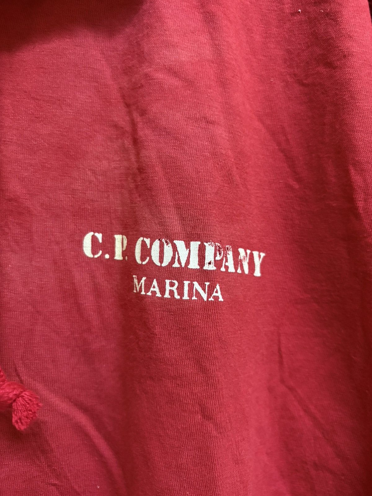C.P. Company × Vintage Vintage 80s CP Company Marina Hooded Tee Distressed Trashed Size US M / EU 48-50 / 2 - 4 Thumbnail