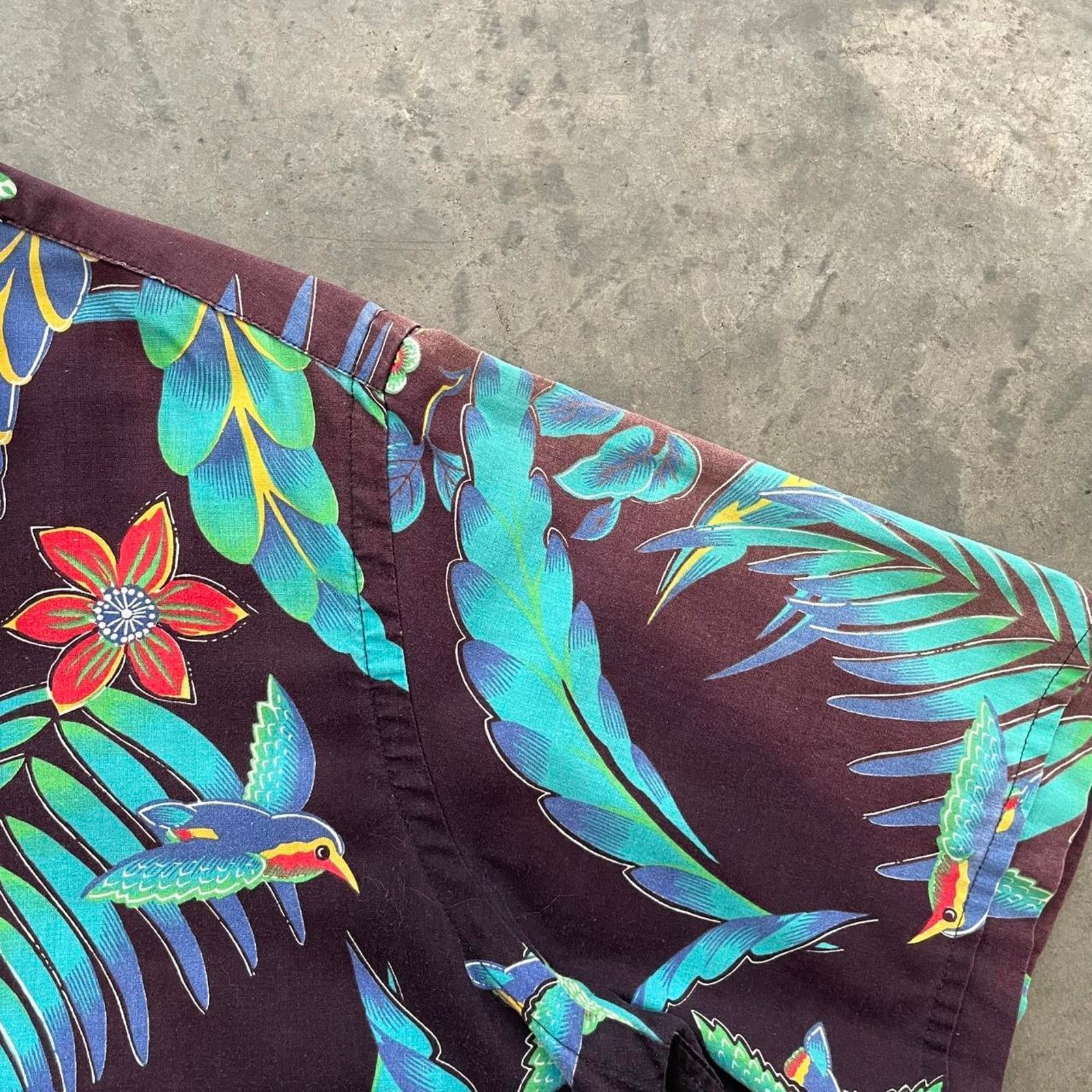 Vintage Vintage Independently Basic Black Hawaiian Shirt Size US L / EU 52-54 / 3 - 4 Thumbnail