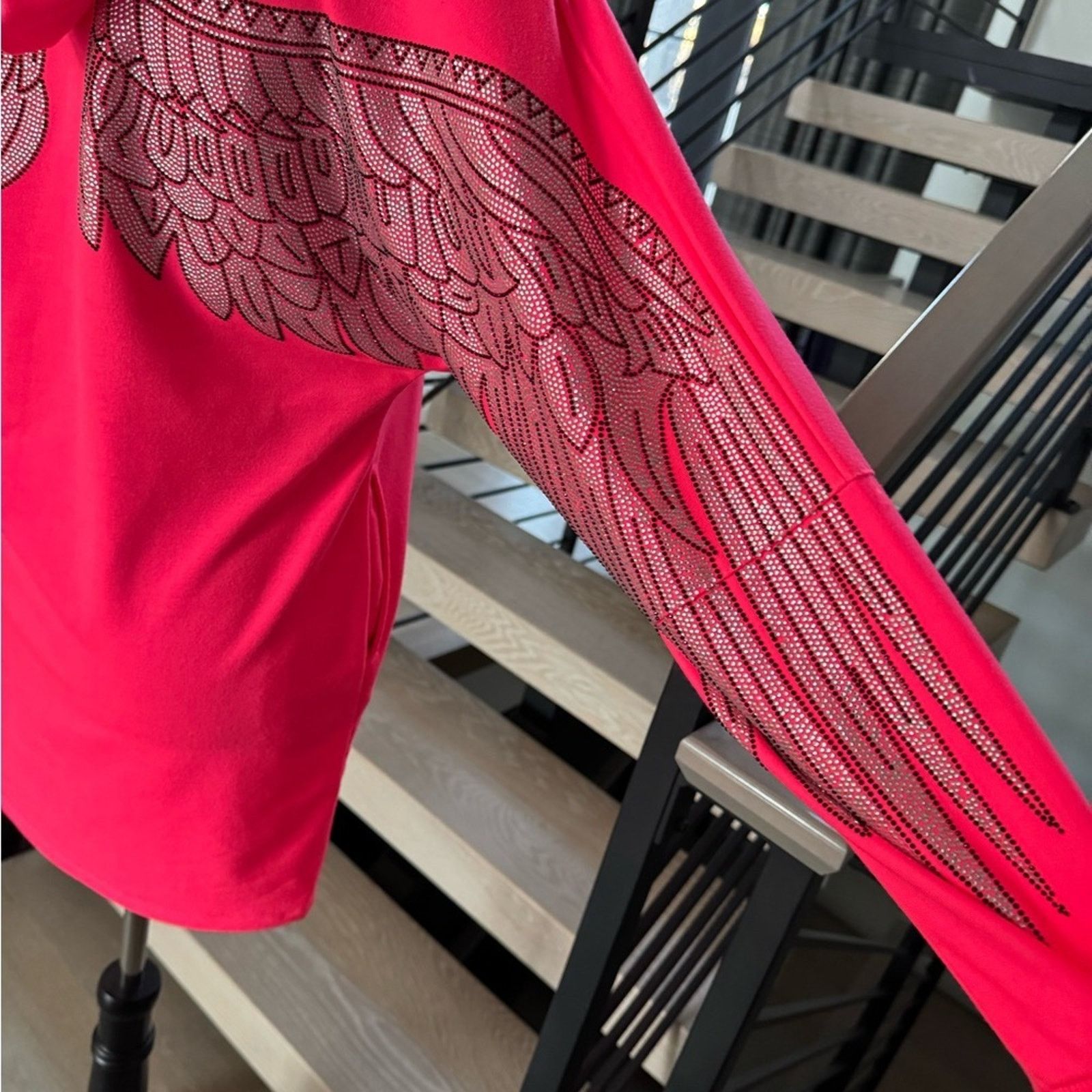 Other Y2K Party Hot Pink Hoodie Dress with pockets w Design XS Size XS / US 0-2 / IT 36-38 - 7 Thumbnail