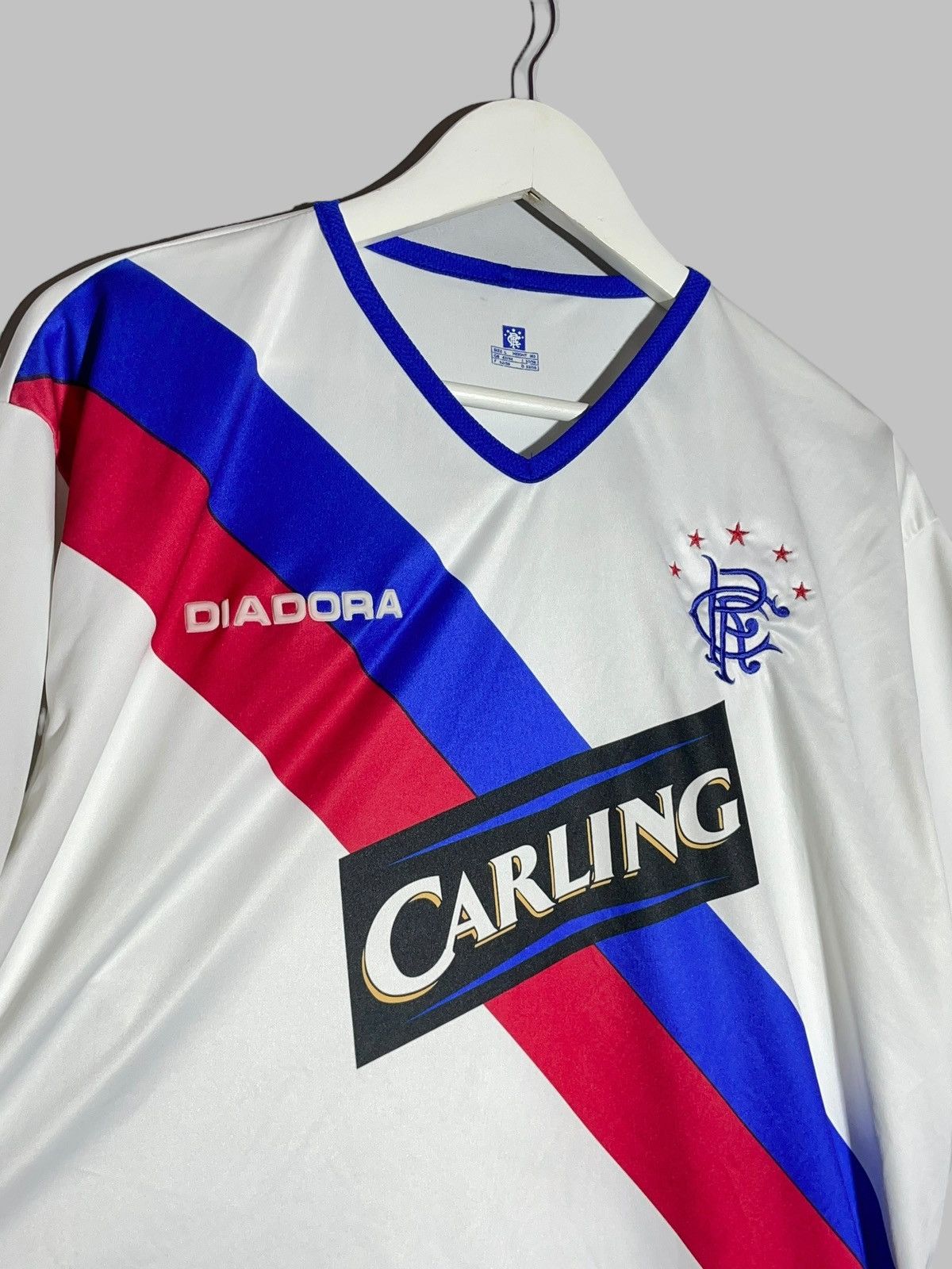 Diadora × Vintage Rangers Didadora 2004/05 Away Vintage Football Shirt Size US L / EU 52-54 / 3 - 3 Thumbnail