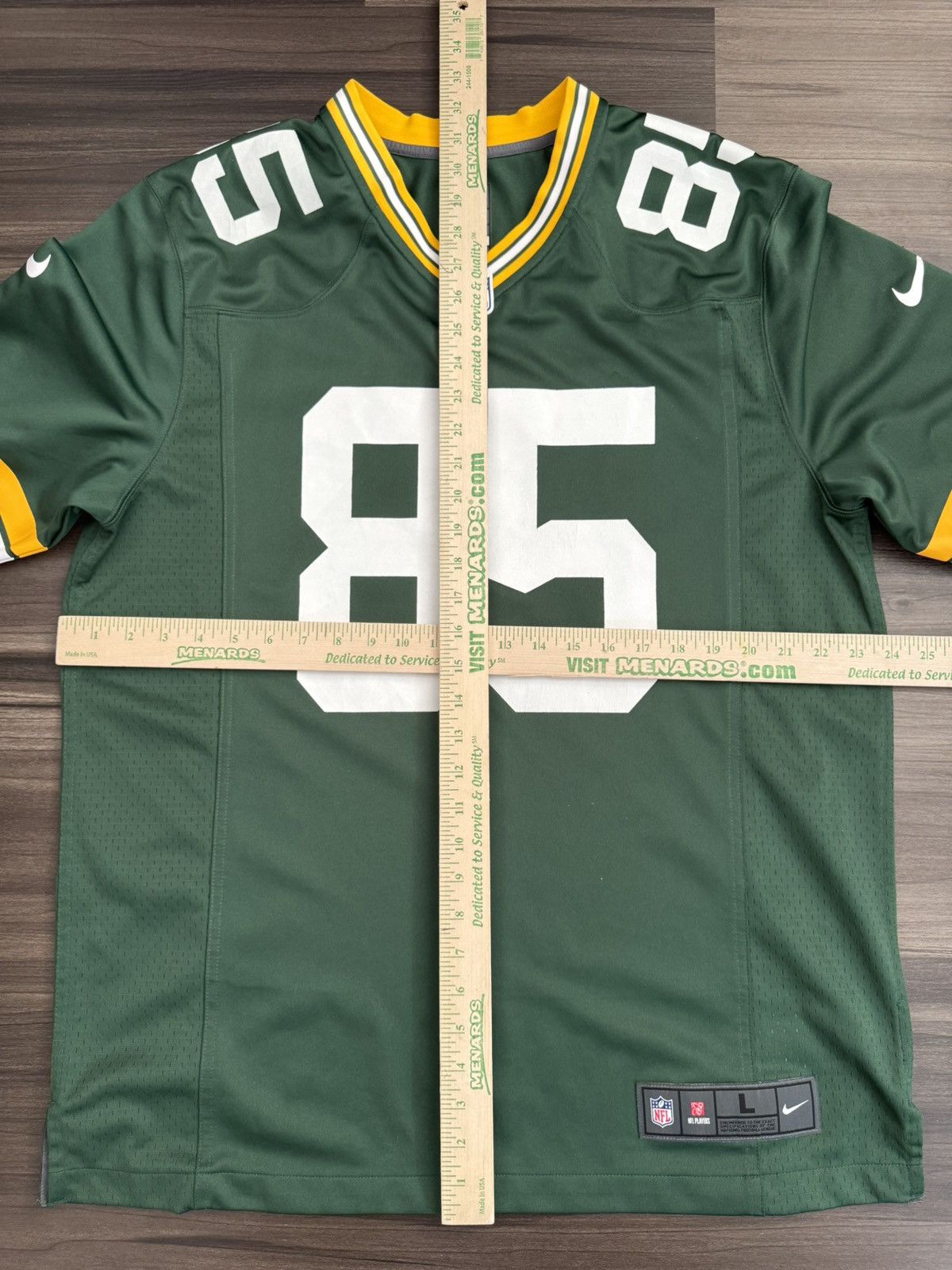 Nike Green Bay Packers Robert Tonyan #85 NFL On Field Game Jersey Size US L / EU 52-54 / 3 - 8 Thumbnail