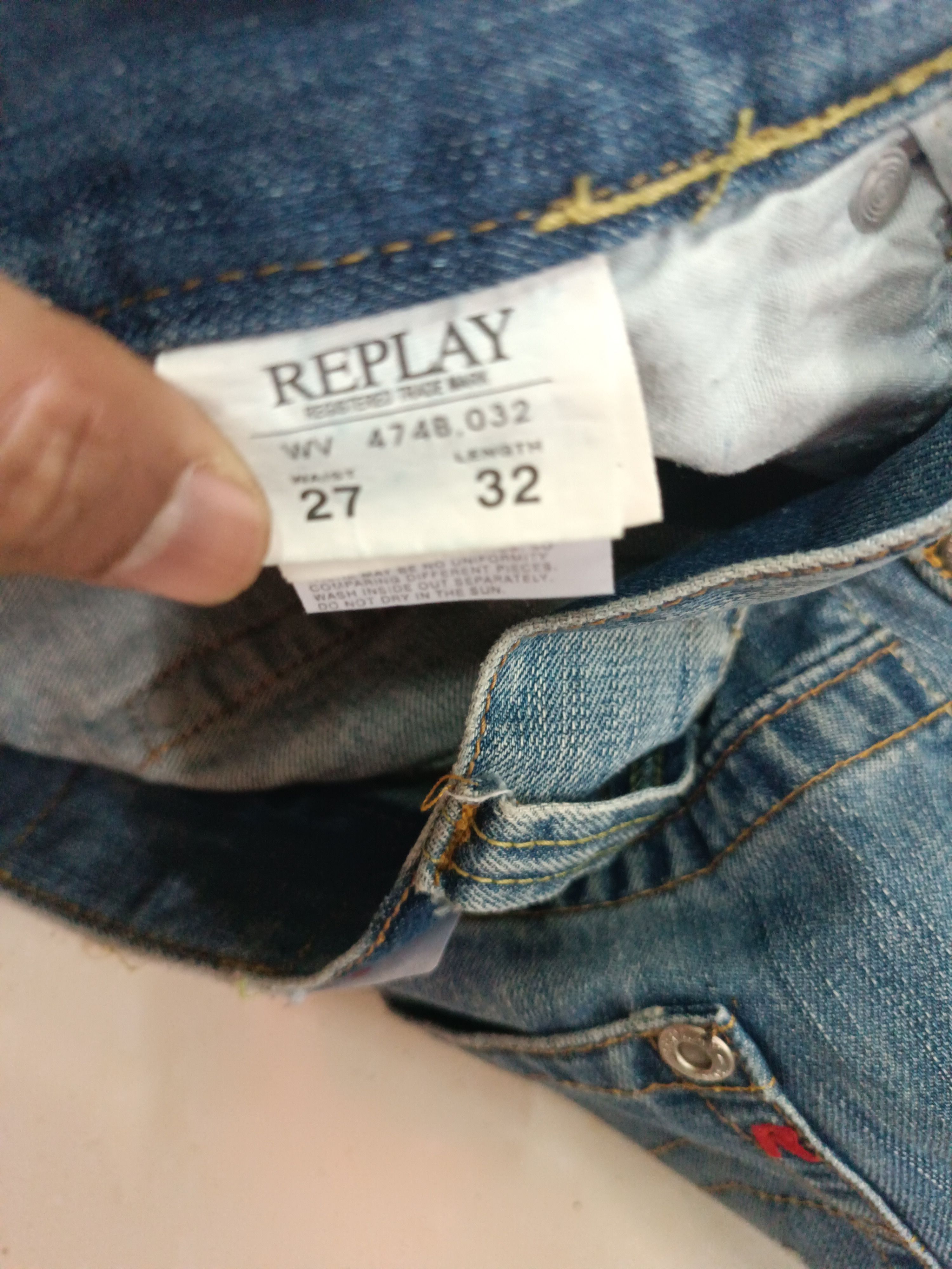 Replay × Vintage vintage replay distressed denim Size US 28 / EU 44 - 12 Thumbnail