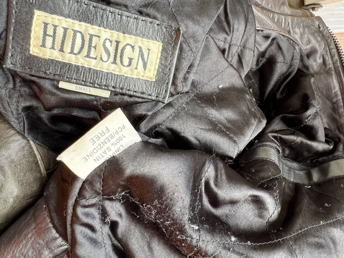 Leather Vintage HIDESIGN Fade Patina Leather Jacket Cropped Size US S / EU 44-46 / 1 - 24 Thumbnail