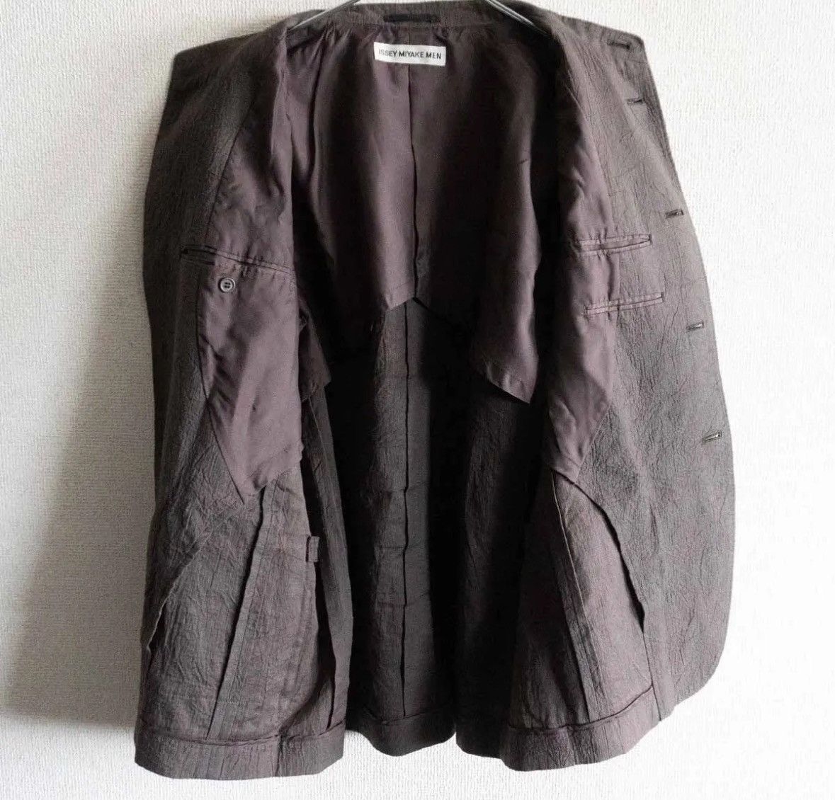 Issey Miyake ISSEY MIYAKE MEN 2002SS Collarless Jacket Size US M / EU 48-50 / 2 - 3 Thumbnail