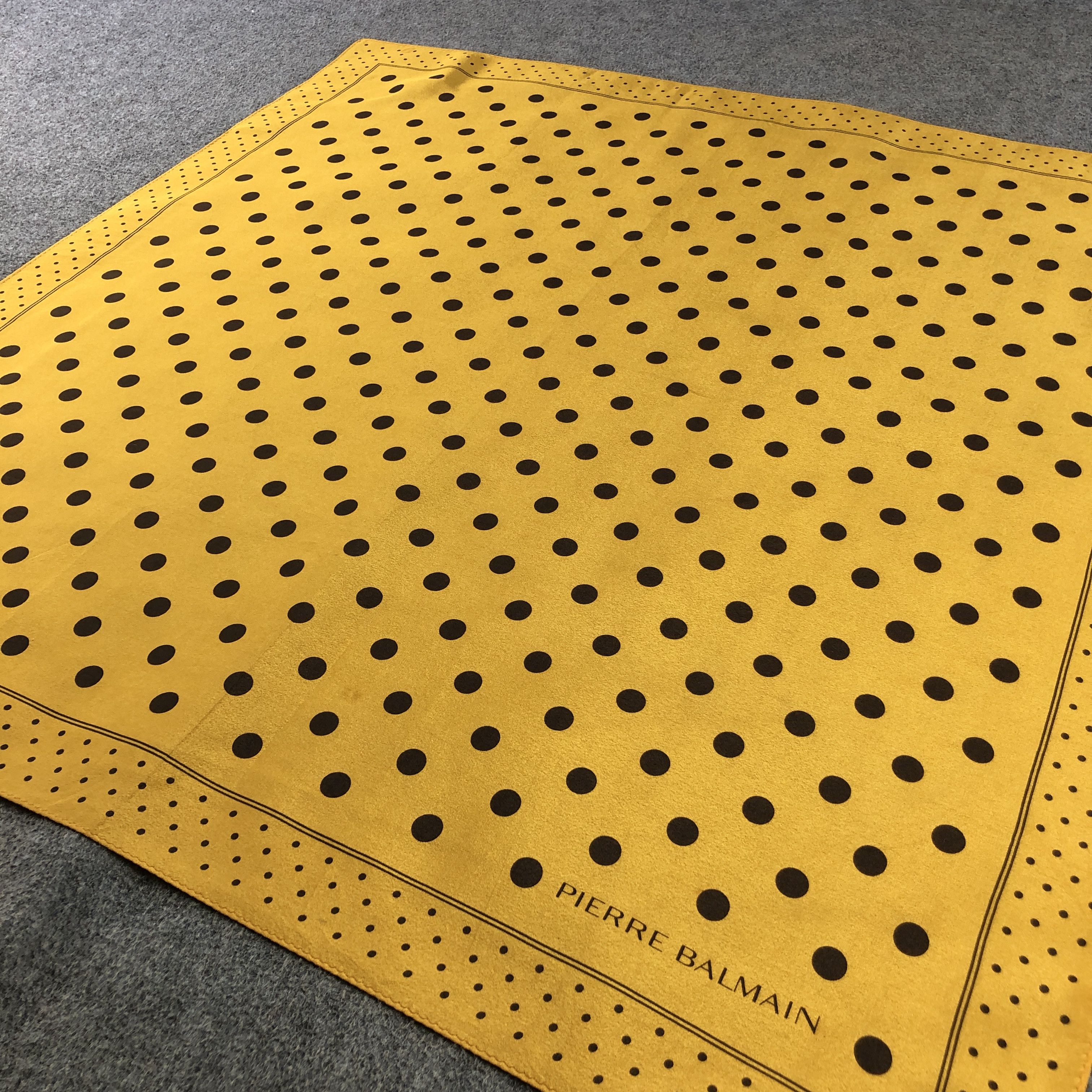 Pierre Balmain Vintage Pierre Balmain Polka Dots Silk Scarf M1300 Size ONE SIZE - 3 Thumbnail