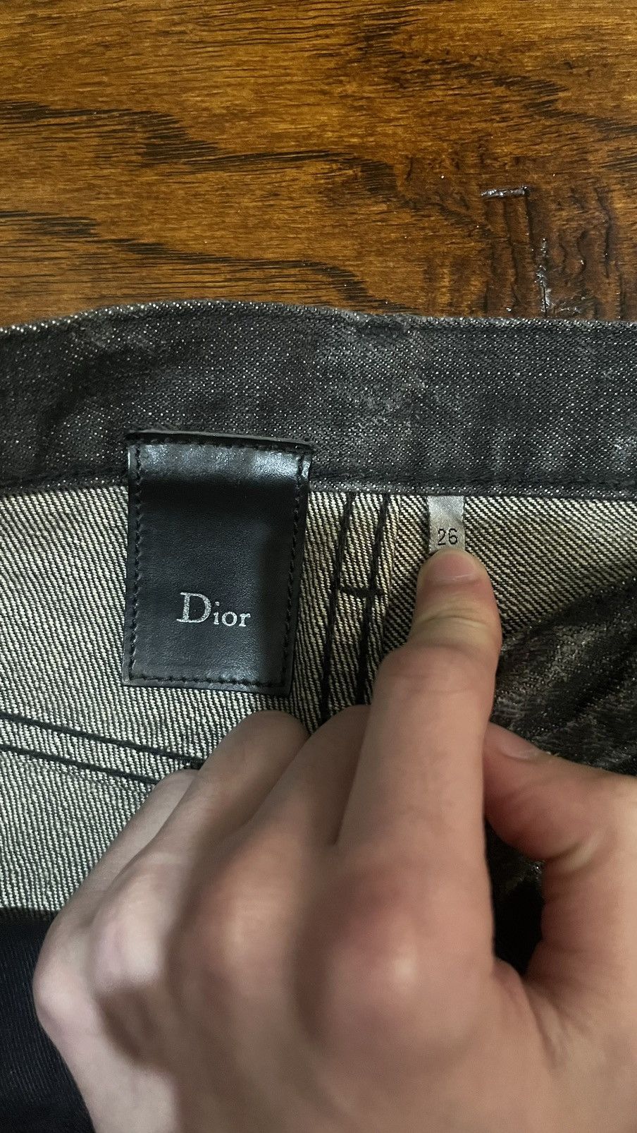 Dior × Hedi Slimane Dior AW/07 Luster Denim (sold) Size US 26 / EU 42 - 2 Thumbnail