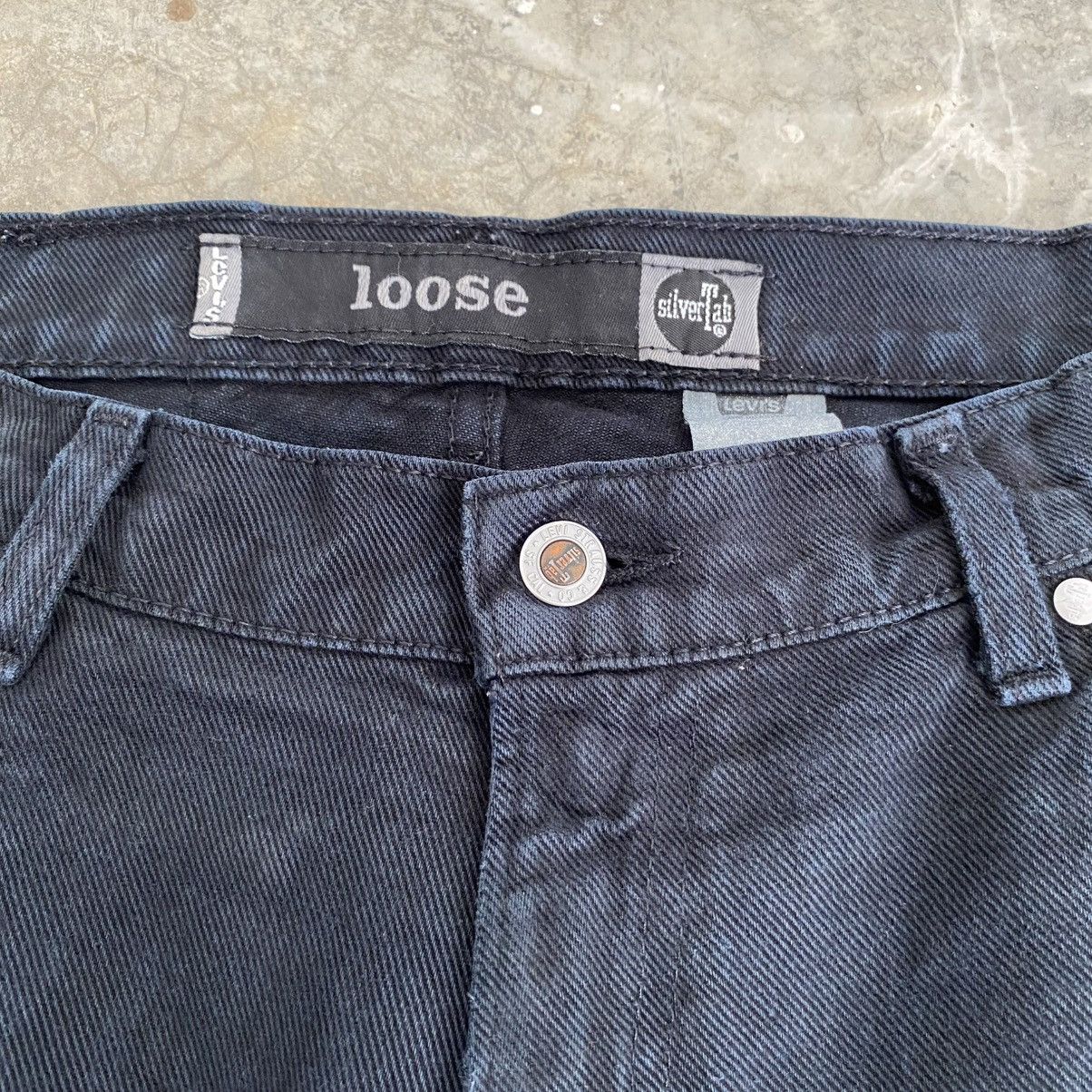 Levi's Vintage 1998 Levis Silvertab Black “LOOSE” Baggy Denim Jeans Size US 34 / EU 50 - 15 Thumbnail