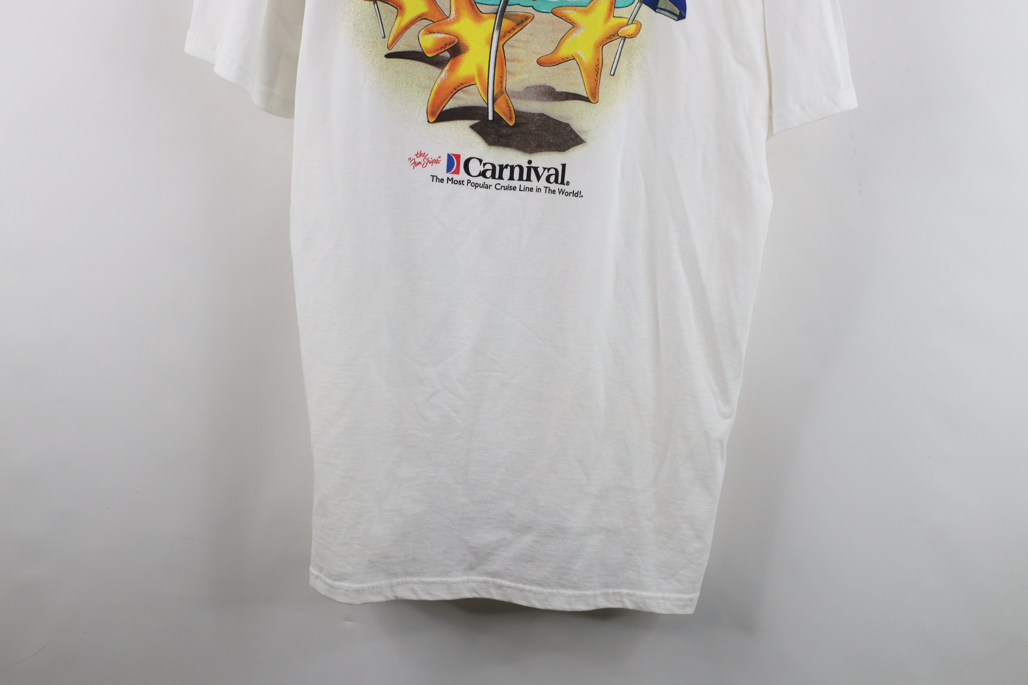 Vintage Vintage 90s Carnival Starfish Beach Short Sleeve T-Shirt Size US XL / EU 56 / 4 - 3 Thumbnail