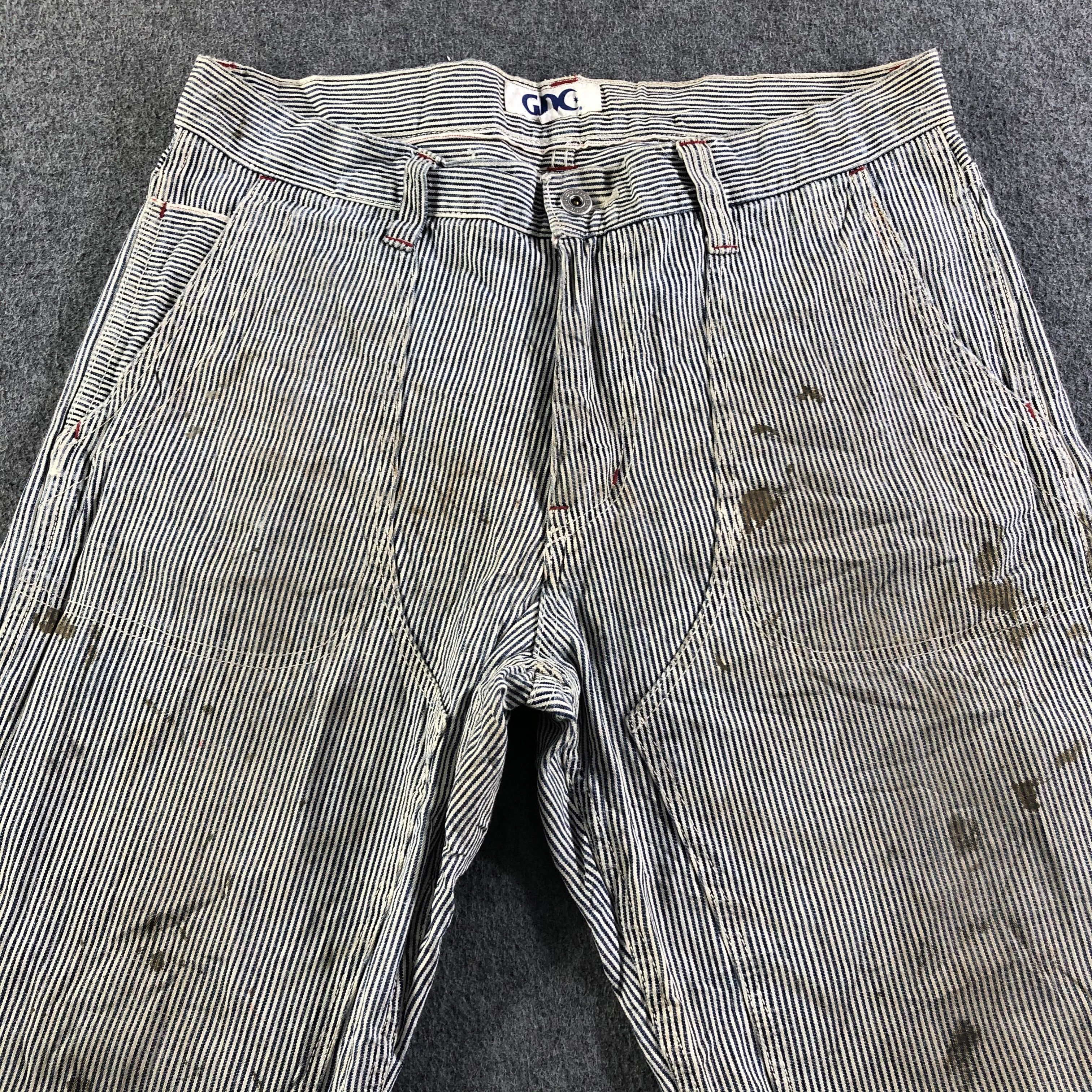 Japanese Brand Vintage Gdc Hickory Painter Jeans-J3827 Size US 34 / EU 50 - 3 Thumbnail