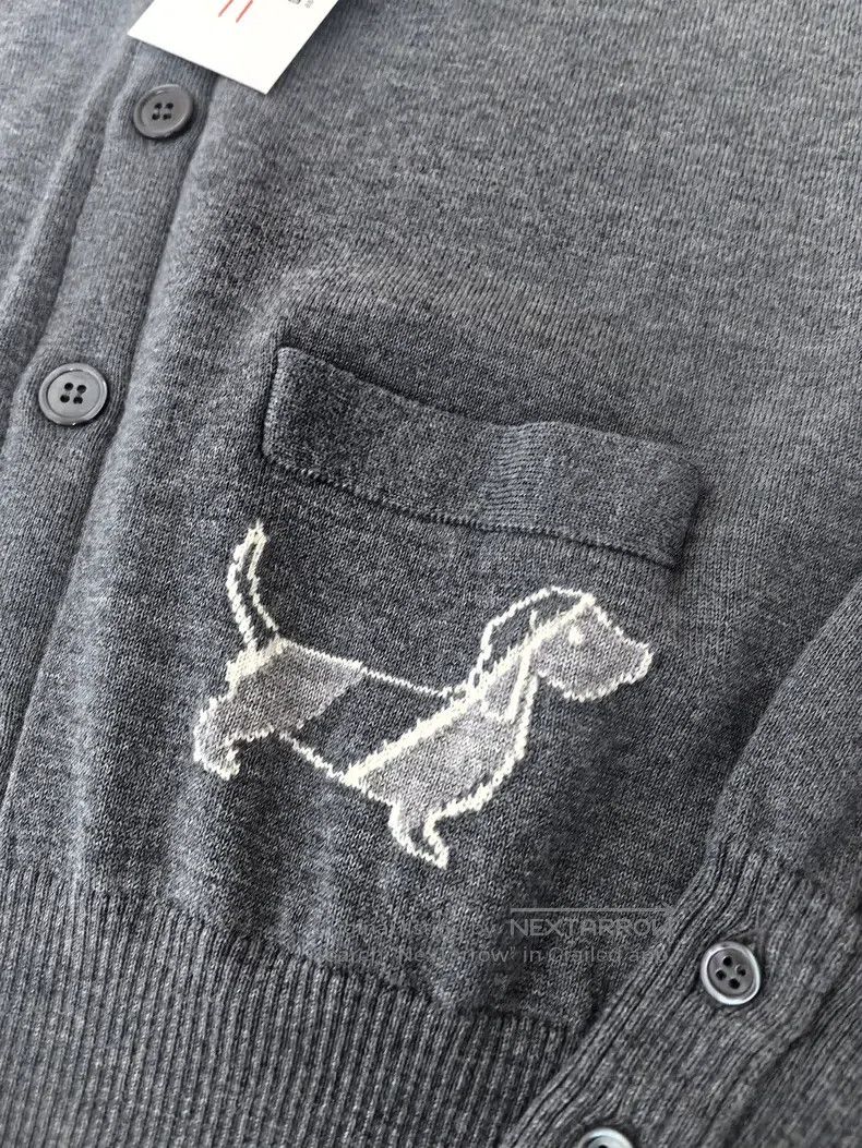 Thom Browne Thom Browne Dog Pattern Sleeve Label Cardigan Size US S / EU 44-46 / 1 - 3 Thumbnail
