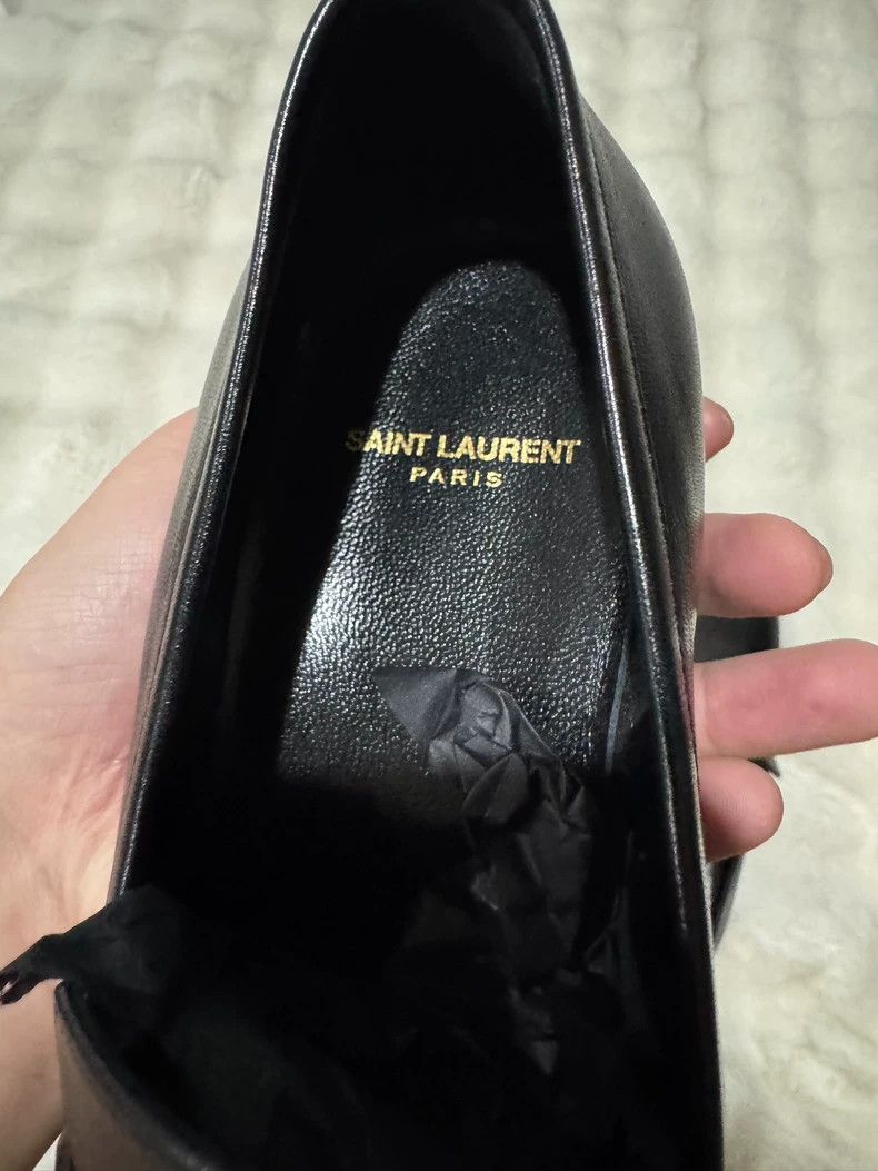 Saint Laurent Paris Saint laurent paris Black and gold loafers shoes 2506-Nexta Size US 8 / EU 41 - 5 Thumbnail