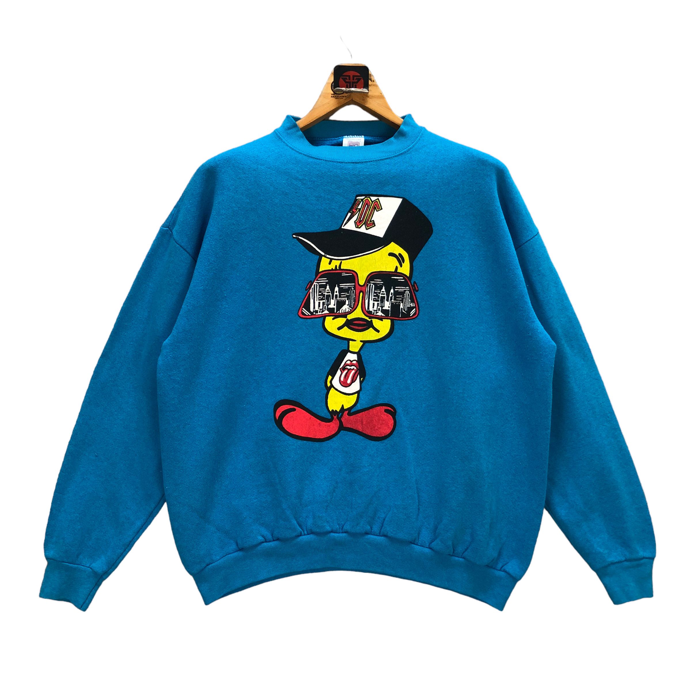 Logo 7 TWEETY ACDC CAP & ROLLING STONE TEE SWEATSHIRTS #7404-143 Size US L / EU 52-54 / 3 - 1 Thumbnail