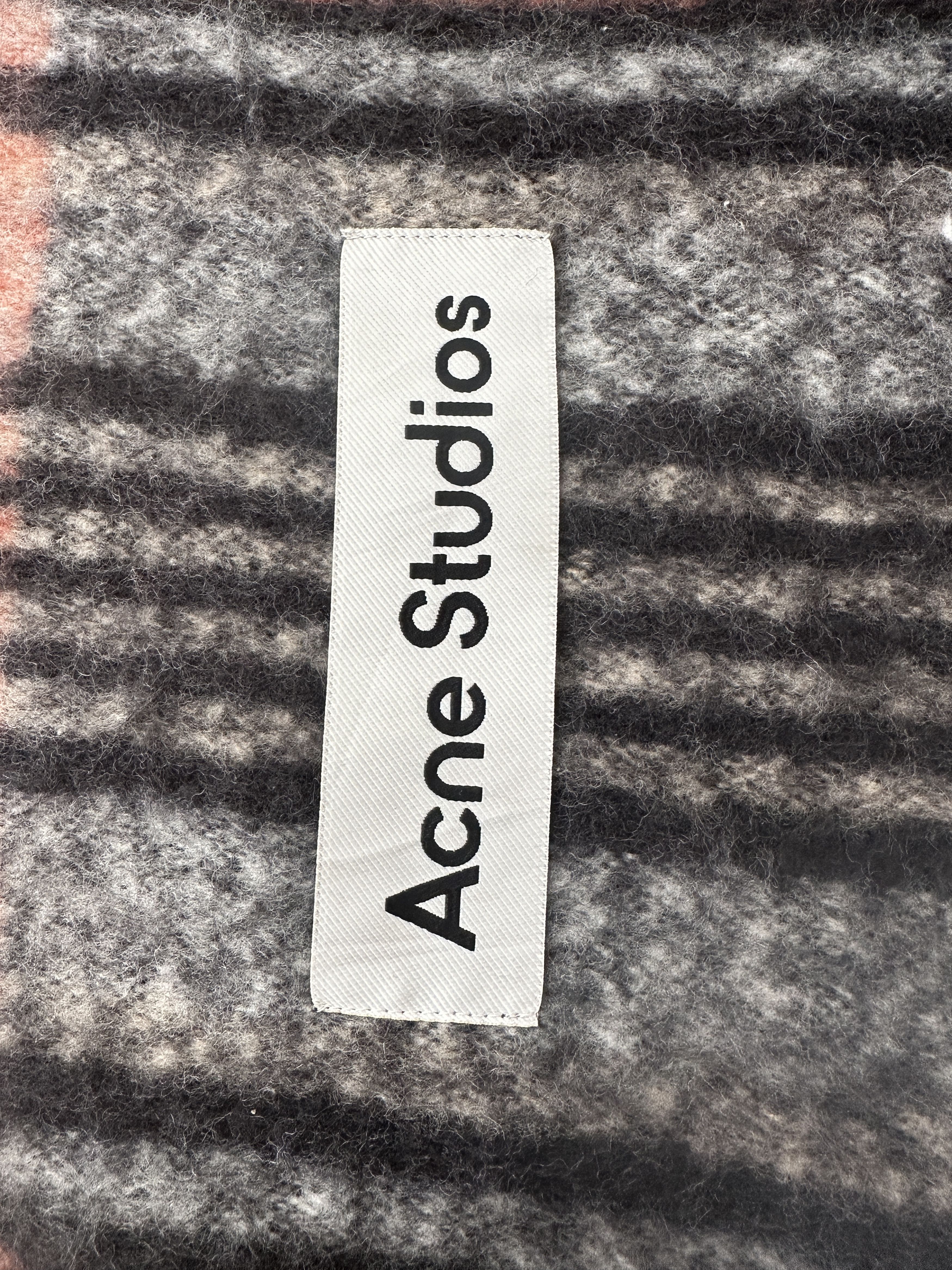 Acne Studios Acne Studios Multicolor Oversized Scarf Fringe Italy Size ONE SIZE - 7 Thumbnail