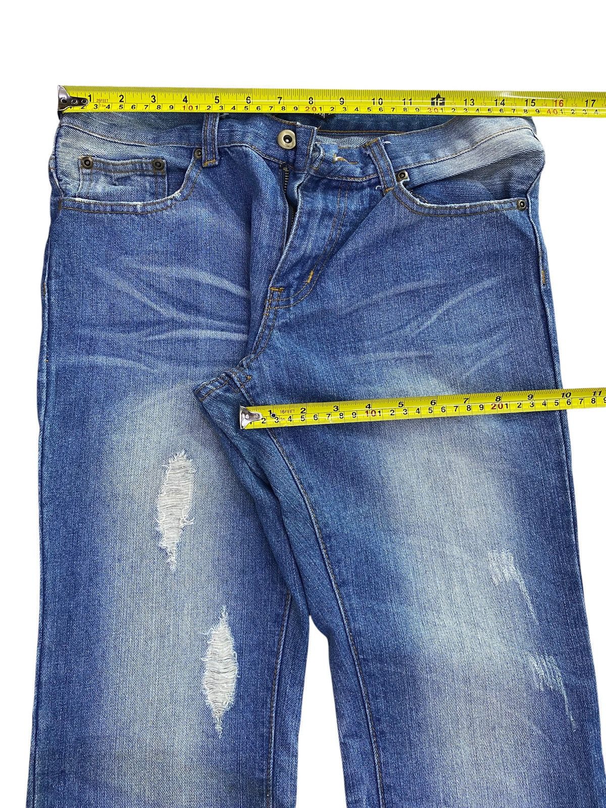 Japanese Brand Indecent Brand Faded Wash Whiskers Style Bootcut Jeans Size US 30 / EU 46 - 5 Thumbnail