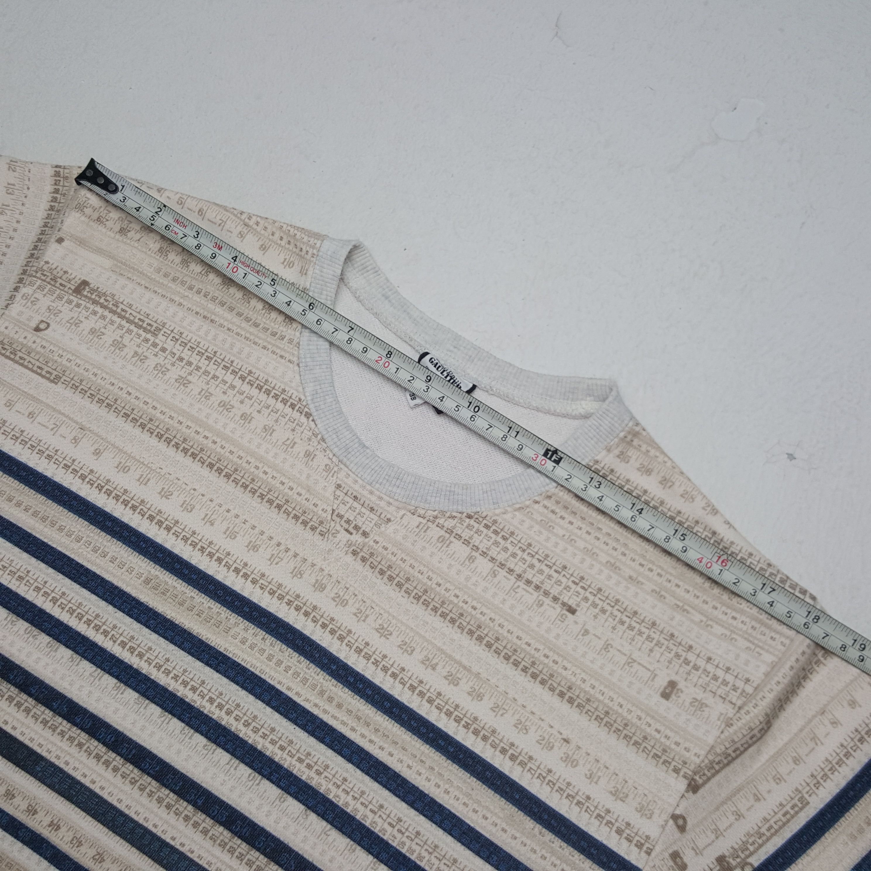 Japanese Brand × Jean Paul Gaultier × Vintage Vintage Jean Paul Gaultier Striped Long Shirt Size XS / US 0-2 / IT 36-38 - 4 Thumbnail