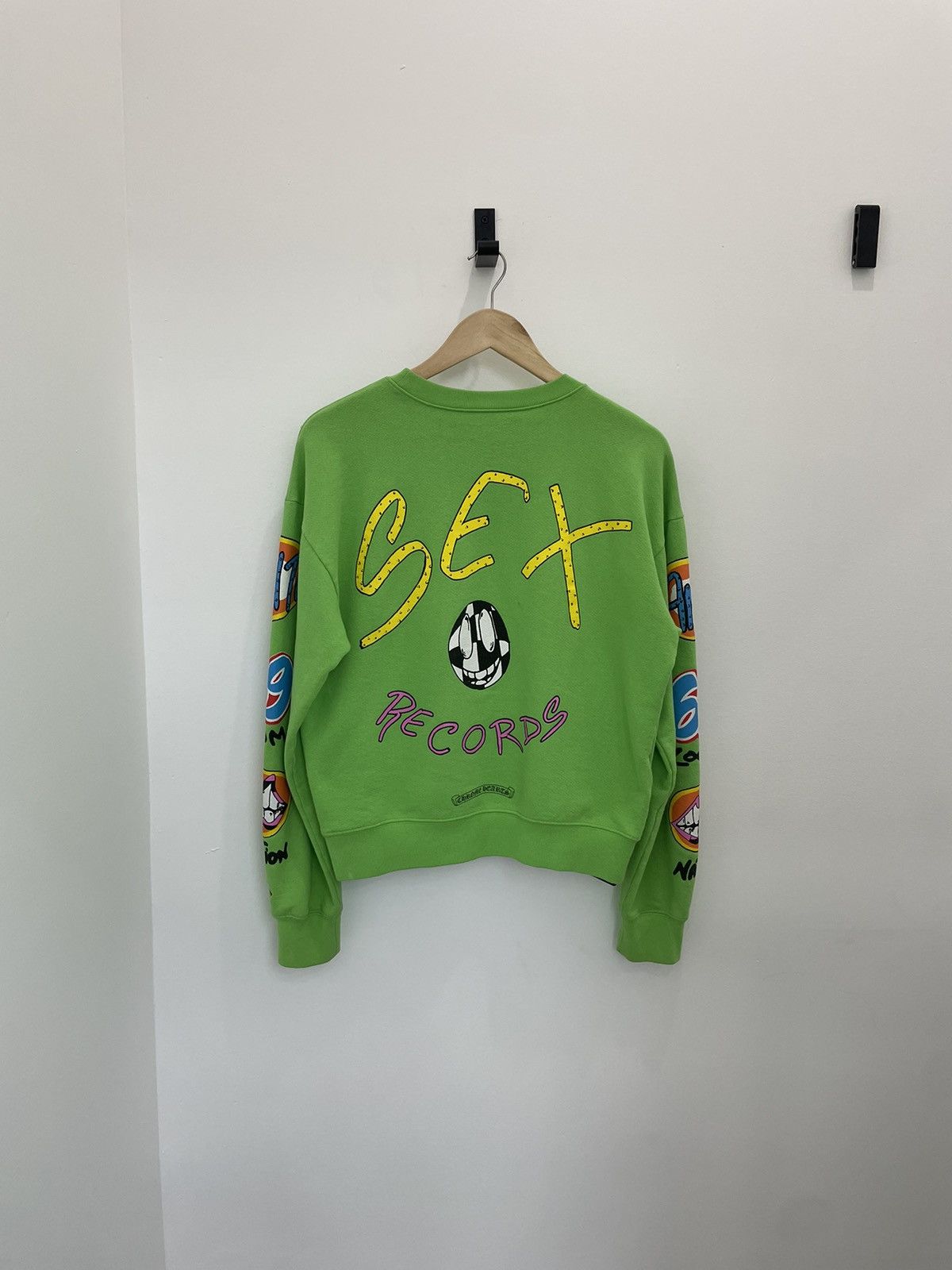 Chrome Hearts Chrome Hearts Matty Boy Sex Records Lime green Sweatshirt Size US S / EU 44-46 / 1 - 5 Thumbnail