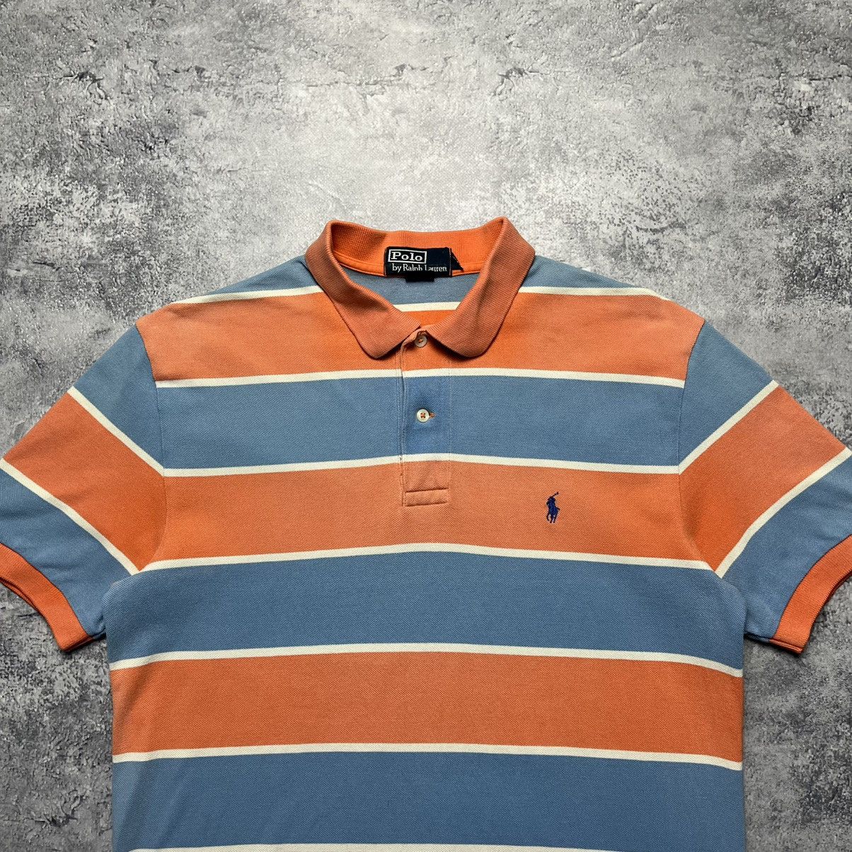 Polo Ralph Lauren × Vintage Vintage Polo Ralph Lauren Striped Polo Shirt Tee Streetwear Size US M / EU 48-50 / 2 - 2 Thumbnail
