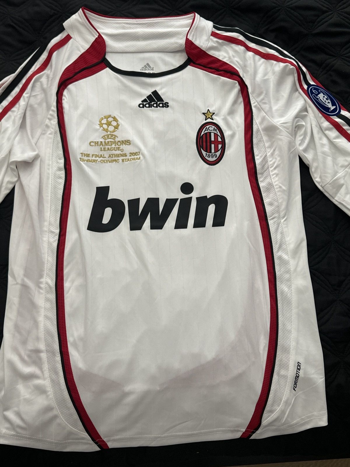 Adidas × La Milano × Vintage 2006/07 champions league Milan Small Adidas away Kaka 22 Size US S / EU 44-46 / 1 - 1 Thumbnail