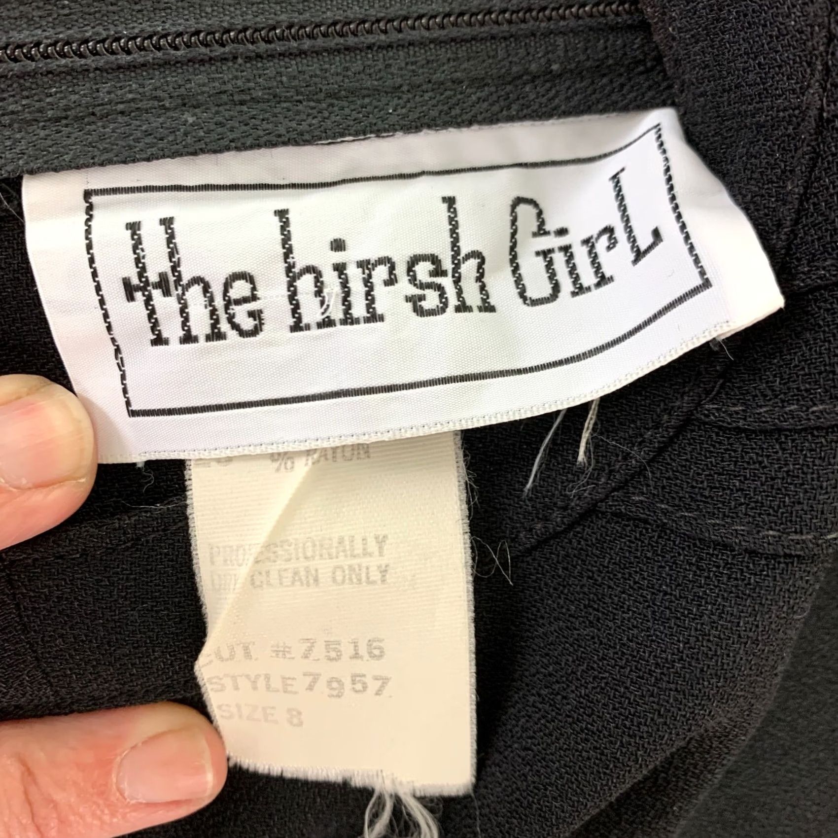 Vintage VINTAGE The Hirsh Girl Shirt Dress Womens 1970s Black Twee Fit Flare Belted Secretary Dress Size 8 Size XXL / US 16-18 / IT 52-54 - 5 Thumbnail