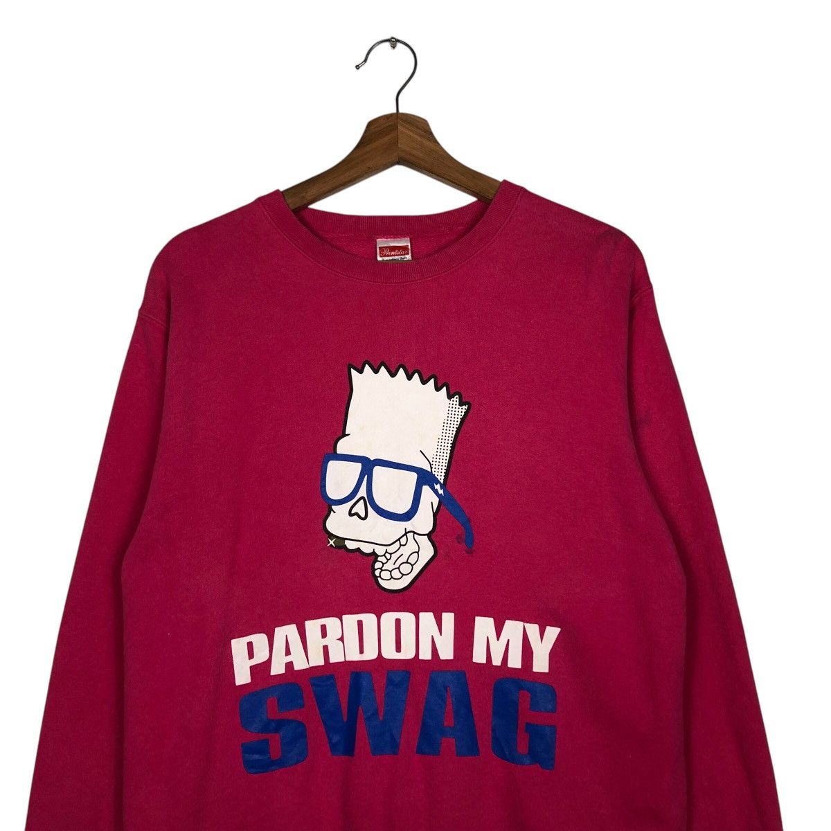 Japanese Brand × Vintage 📌Vintage Sweatshirt Pardon My Swag Big Logo Size US M / EU 48-50 / 2 - 4 Thumbnail