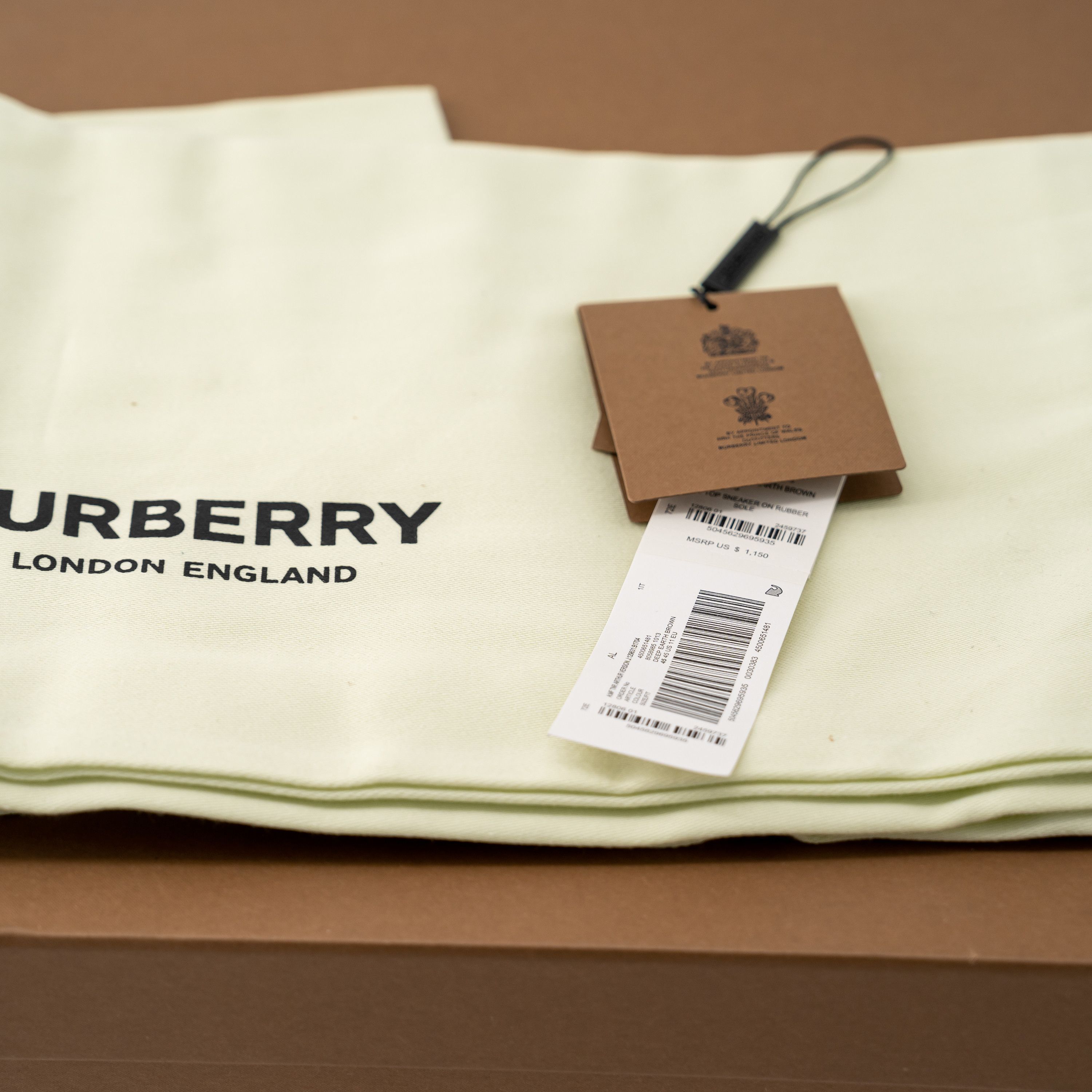Burberry Burberry Arthur Lace Brown Sneakers Leather Earth Big Laces Size US 12 / EU 45 - 10 Thumbnail