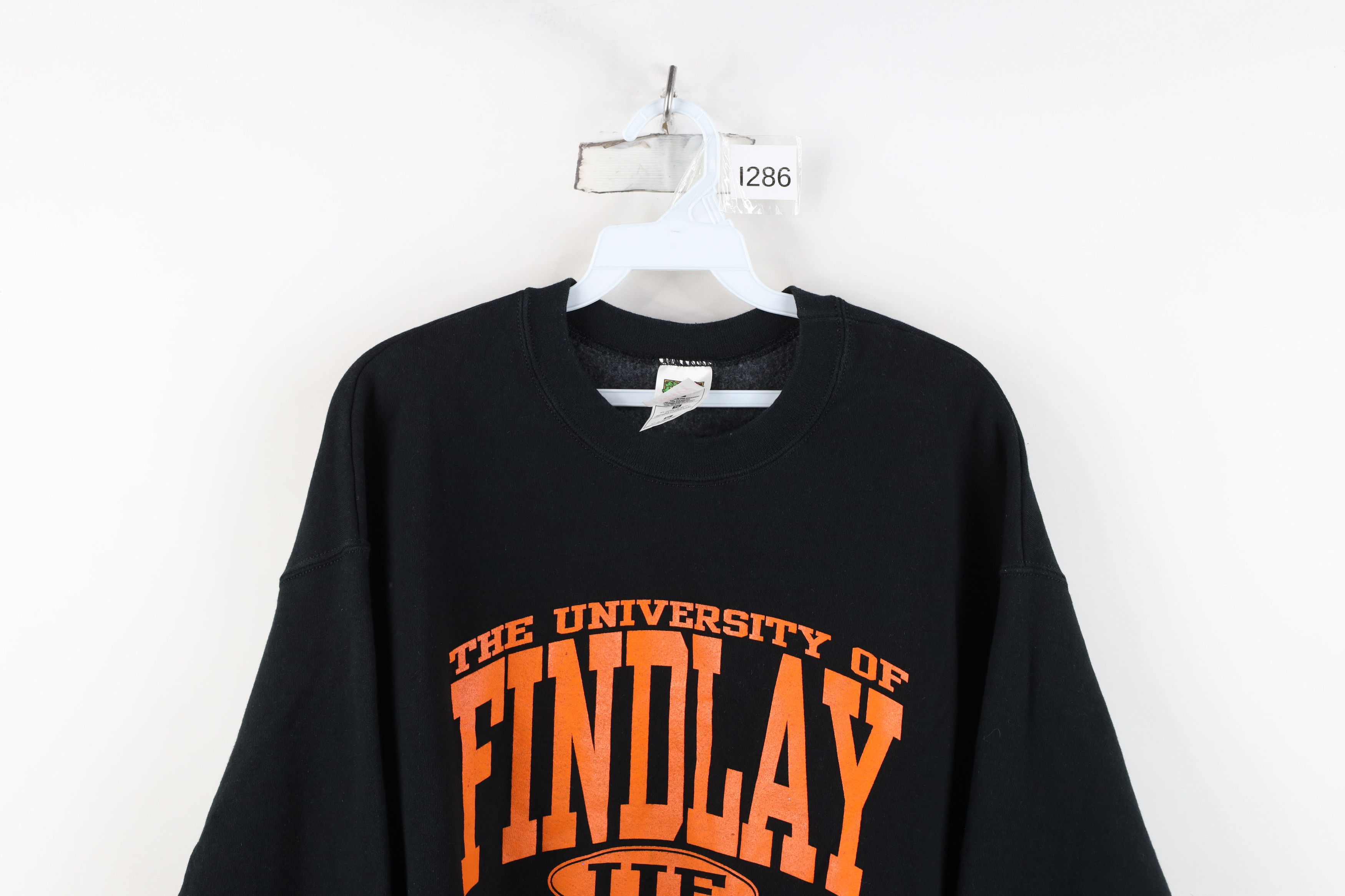 Vintage Vintage 90s University of Findlay Sweatshirt Heavyweight Size US XL / EU 56 / 4 - 2 Thumbnail