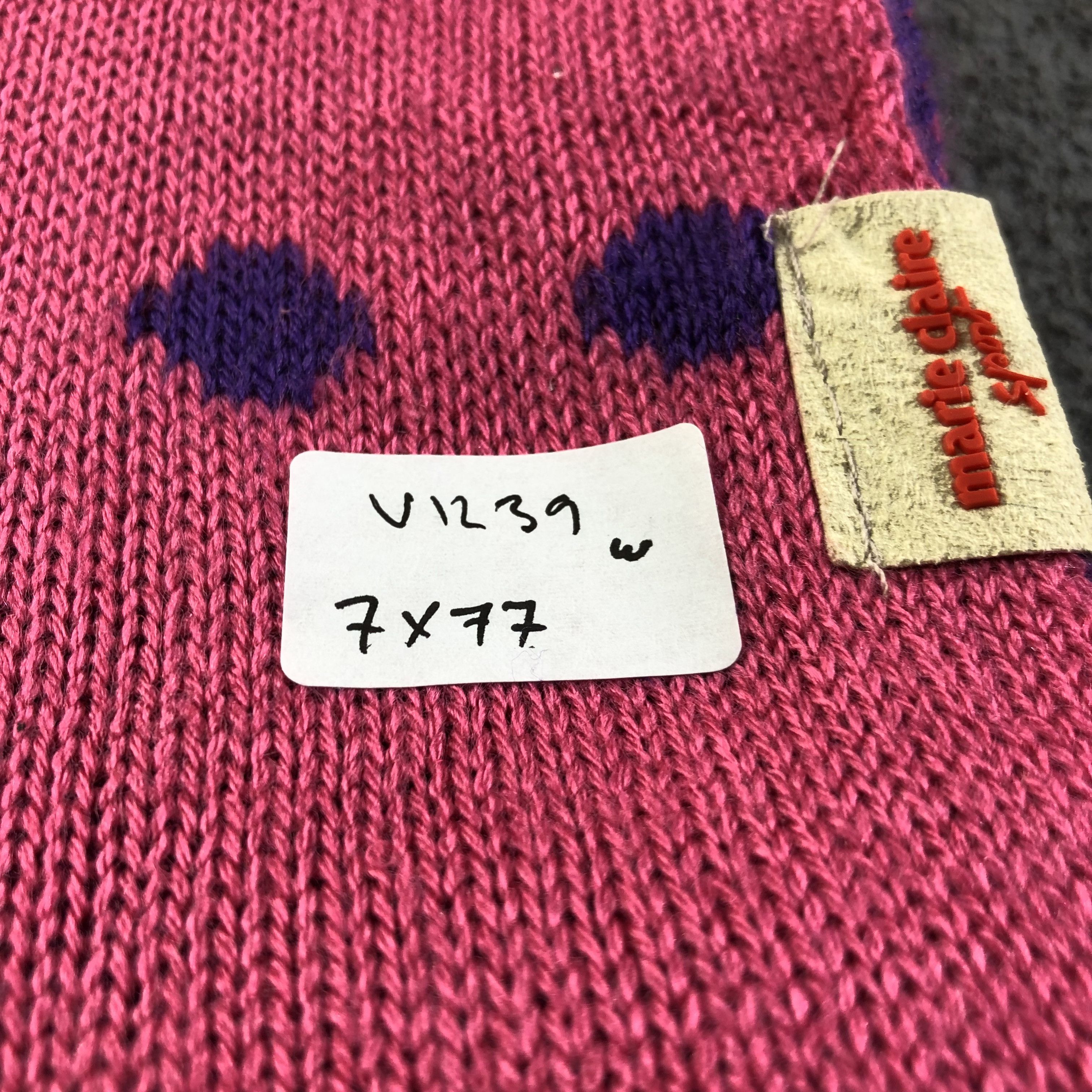 Vintage Marie Claire Sport Pink Scarf Muffler V1239 Size ONE SIZE - 7 Thumbnail
