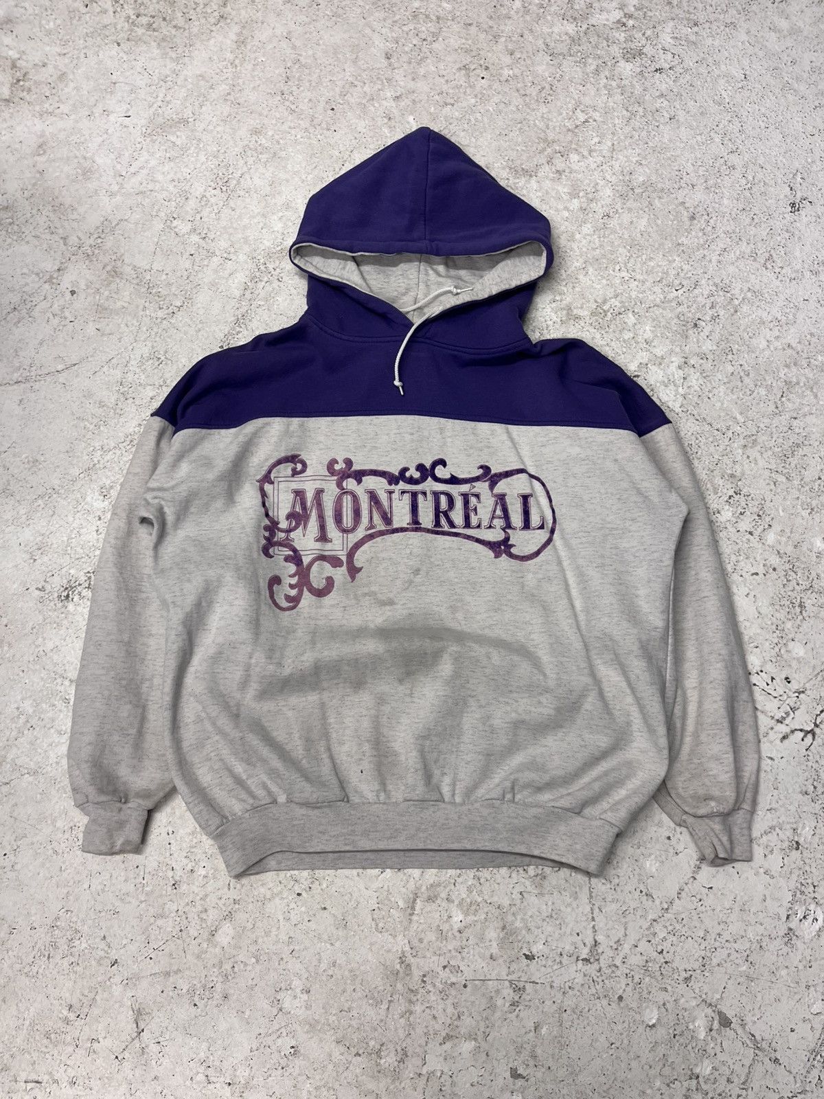 Vintage Vintage two-tone montreal hoodie Size US M / EU 48-50 / 2 - 2 Thumbnail