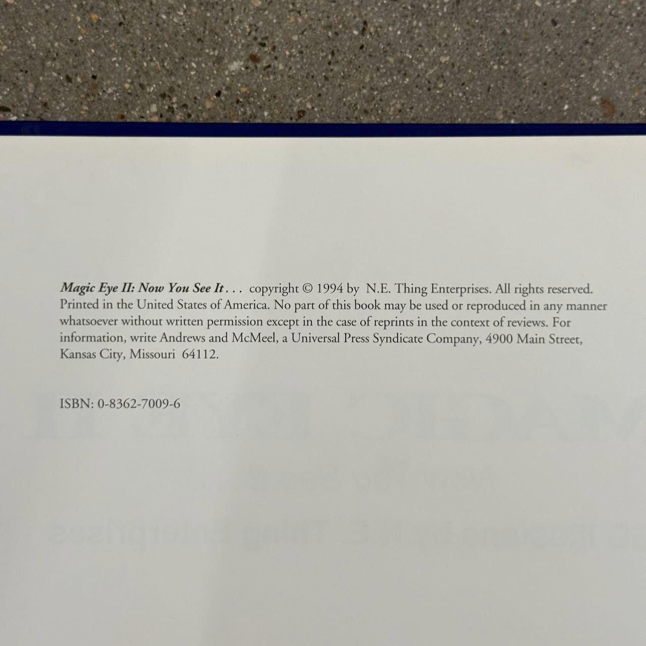Other RARE VTG 1994 Magic Eye II 3D Illusions Book 1st Printing Size ONE SIZE - 4 Thumbnail