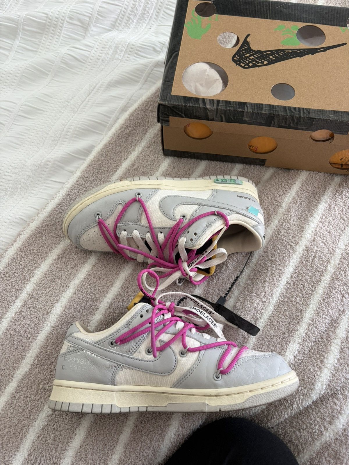 Nike × Off-White Off-White Nike Dunk Low Lot 30 Men’s 6.5 Size US 6.5 / EU 39-40 - 2 Thumbnail