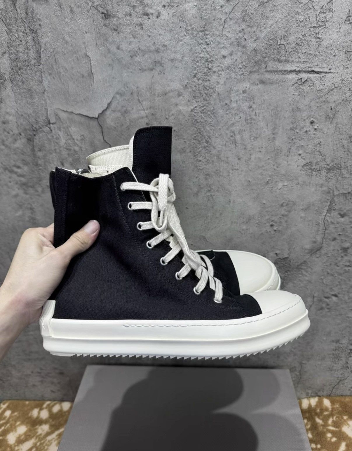 Rick Owens Rick Owens DRKSHDW High Top Ramones K37 Size US 8 / EU 41 - 7 Thumbnail