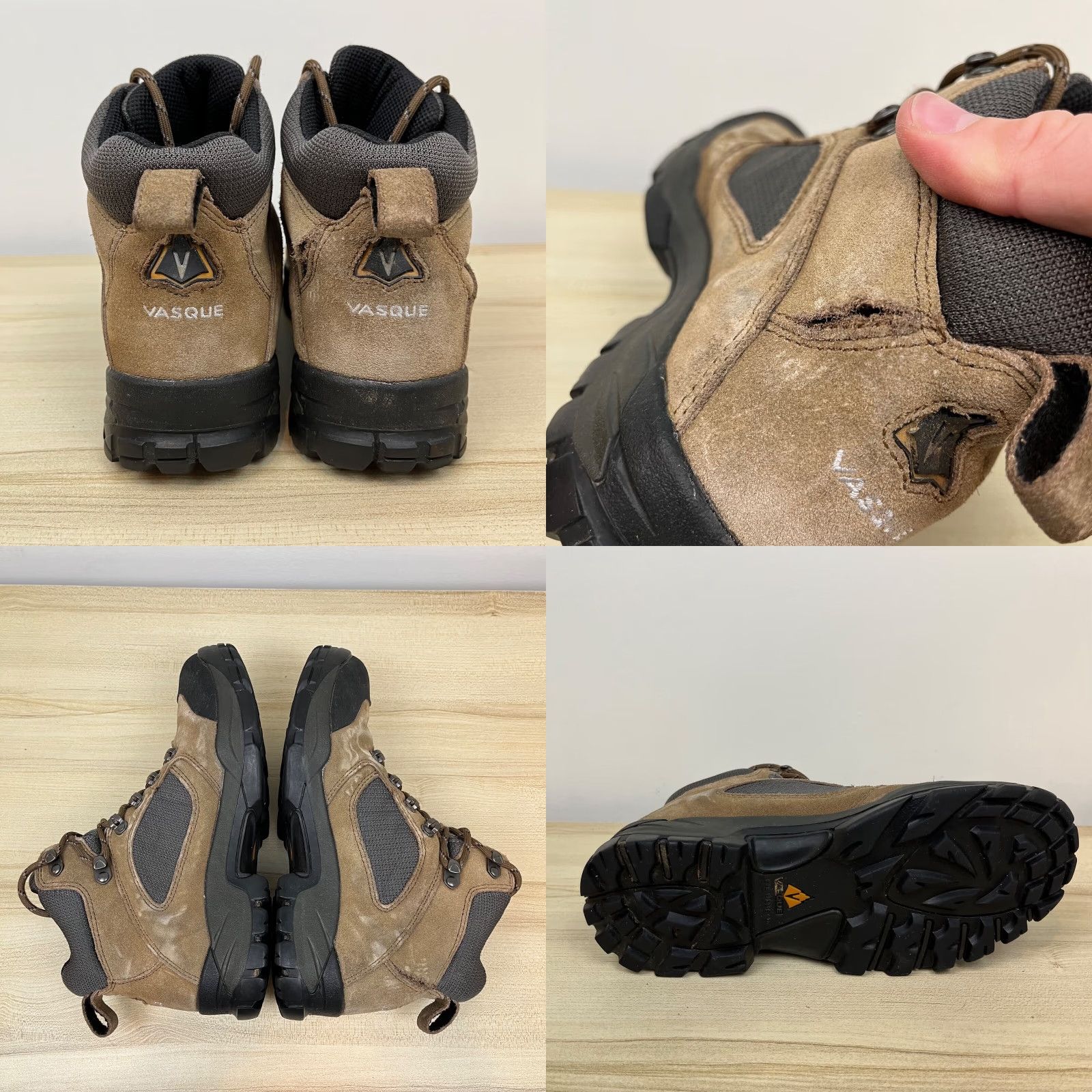 Vasque VASQUE Boots Womens Ranger Brown Goretex GTX Hiking Trail Bootie Outdoor 8.5 Solid Brown Med Breathable Comfort Performance (Mens, Womens, Girls) Size US 9 / IT 39 - 8 Thumbnail
