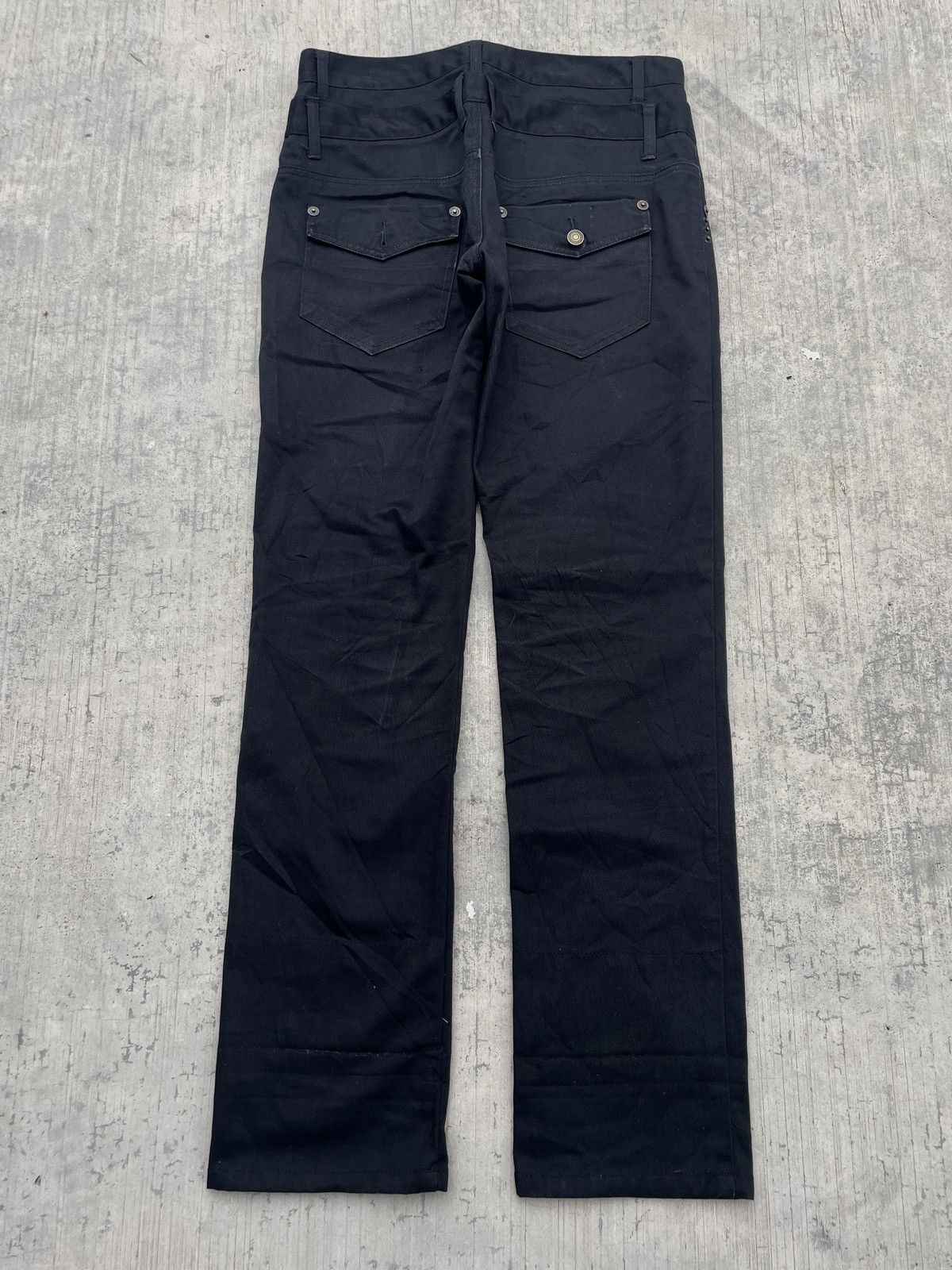 Japanese Brand 2000s JAPANESE BRAND NYLAUS DOUBLE WAIST BONDAGE SLIM Size US 32 / EU 48 - 2 Thumbnail