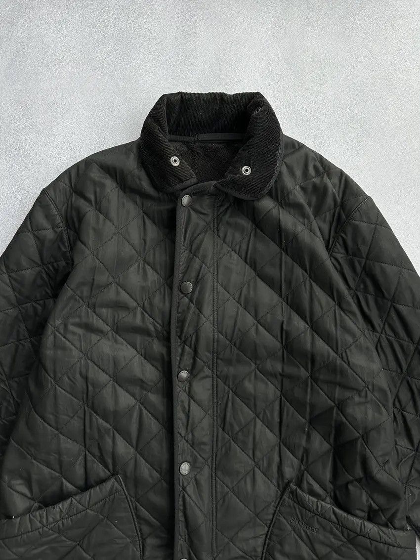 Barbour × Vintage Vintage Barbour Polarquilt Black Jacket Size US L / EU 52-54 / 3 - 5 Thumbnail