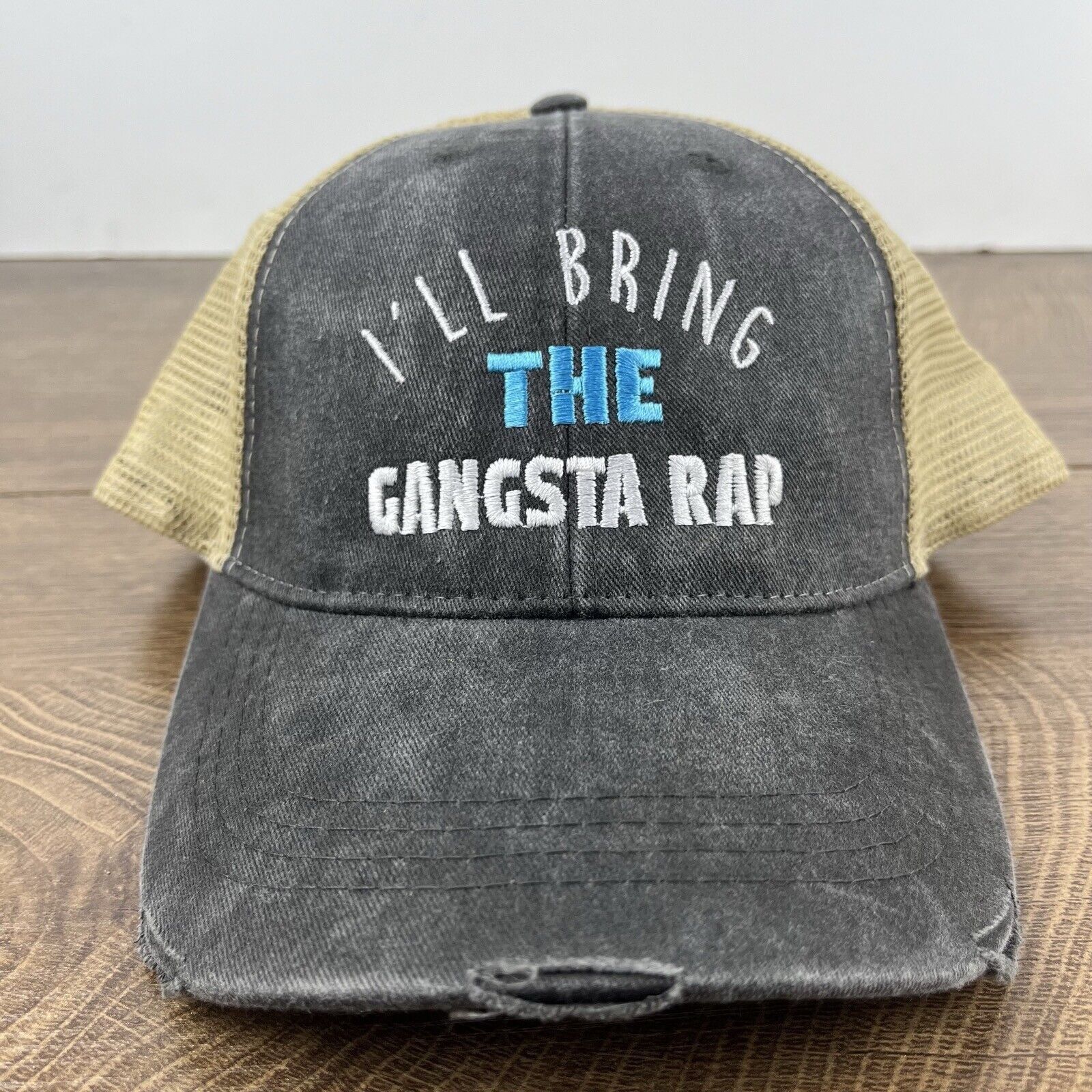 Other Gangsta Rap Hat I'll Bring the Rap Hat Gray Cap Adjustable H Size ONE SIZE - 3 Thumbnail
