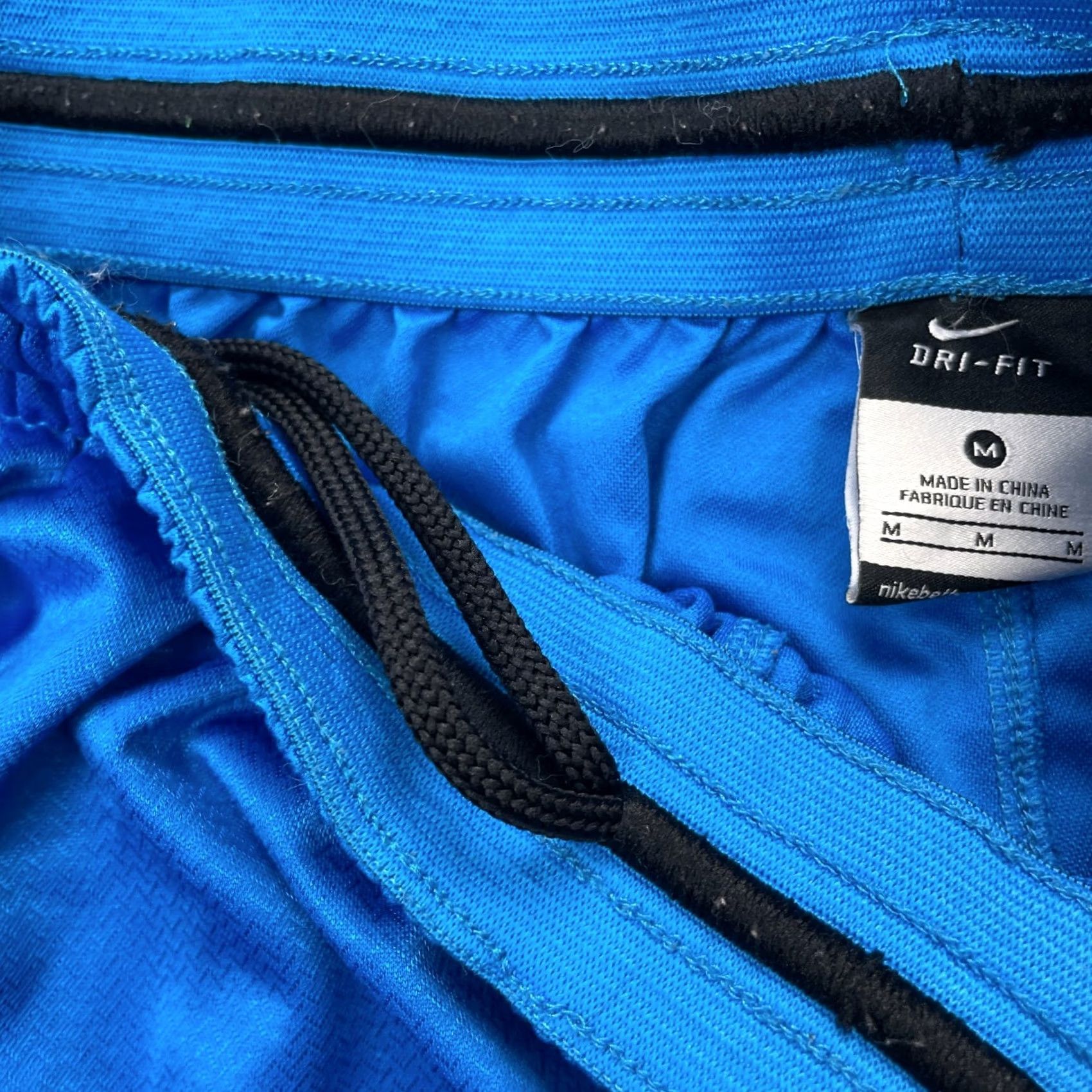 Nike Nike Shorts Mens Medium Blue Dri Fit Rival Athletic Swoosh Drawstring Basketball Size US 28 / EU 44 - 4 Thumbnail