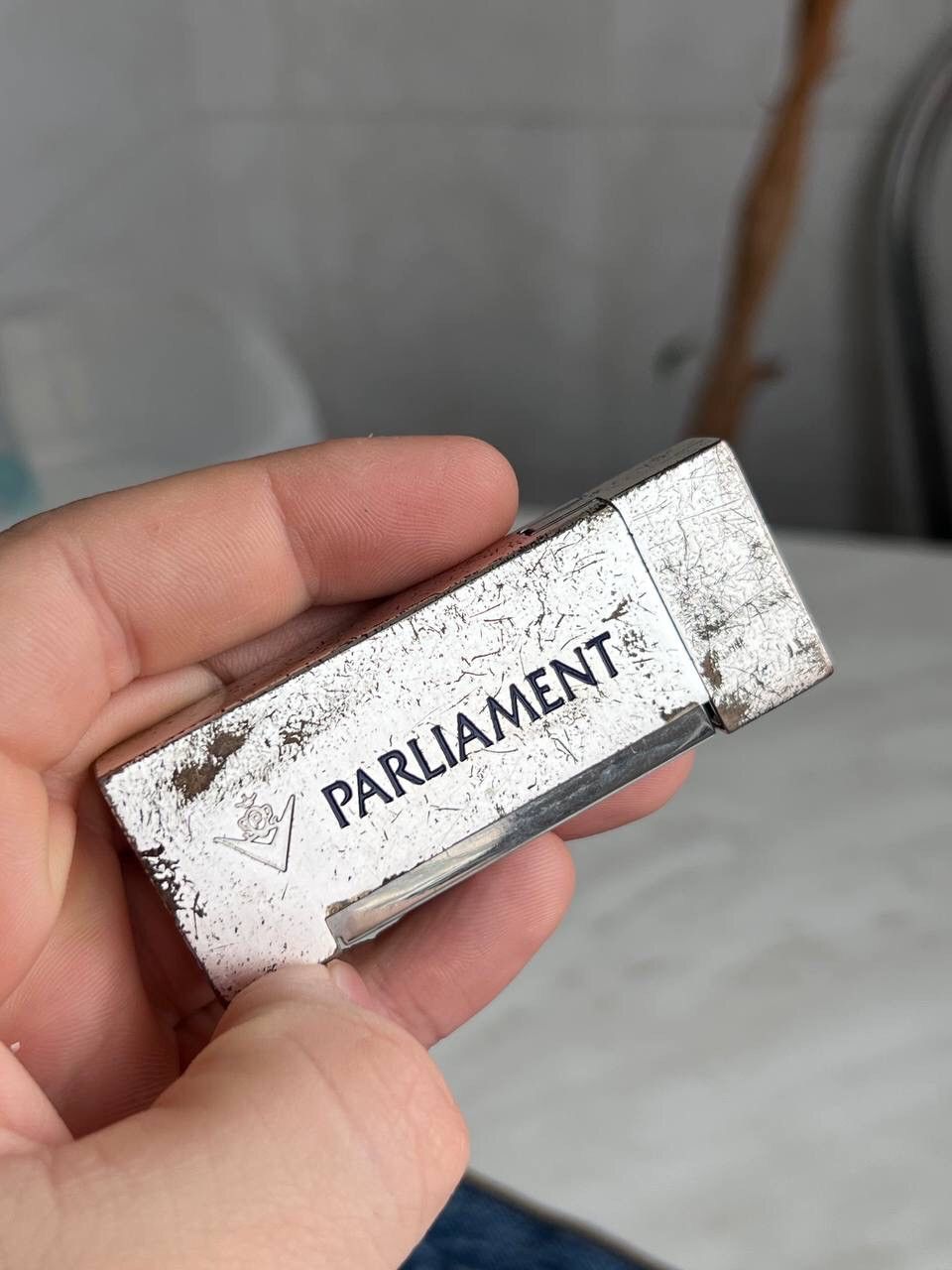 Designer × Vintage Y2K ELEGANCE PARLAMENT GEOMETRIC METAL HEAVY BIG LIGHTER Size ONE SIZE - 1 Thumbnail