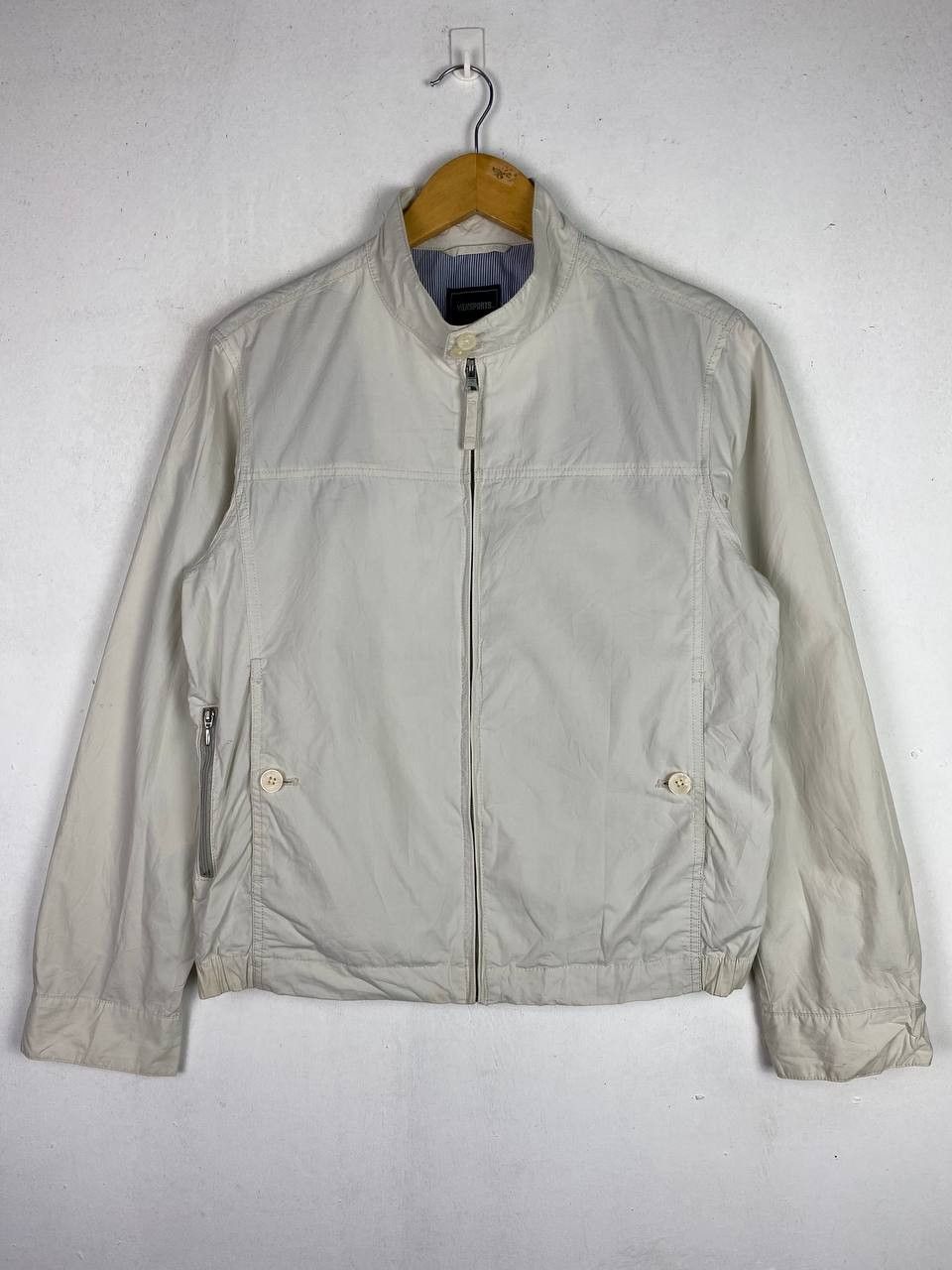image of Avant Garde Vintage Vansport s Harrington Style Jacket in Cream, Men's (Size Medium)