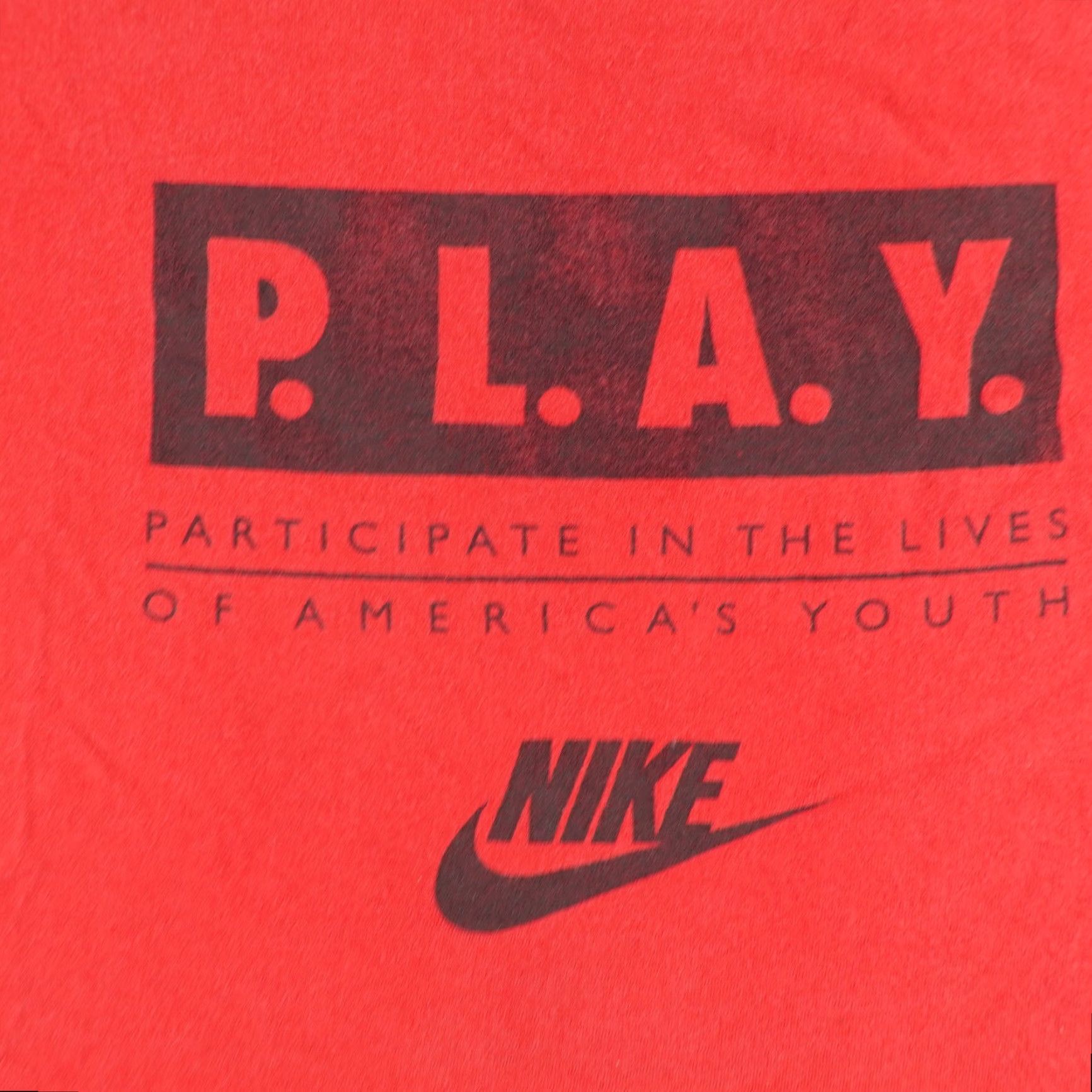 Nike VINTAGE Nike Shirt Graphic Print Mens XL Red 90s Single Stitch Made in USA Size US XL / EU 56 / 4 - 2 Thumbnail