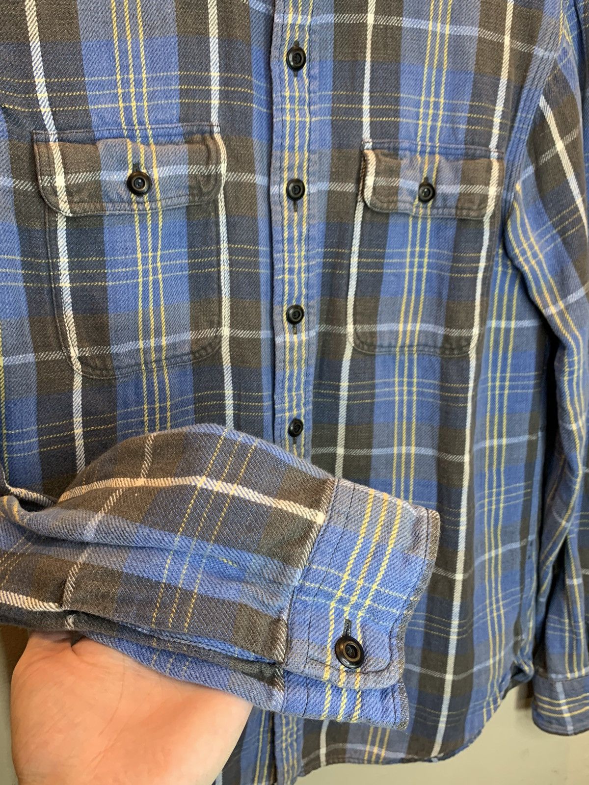 RRL Ralph Lauren RARE* RRL Ralph Lauren Plaid Distressed Western Button Shirt Size US S / EU 44-46 / 1 - 3 Thumbnail