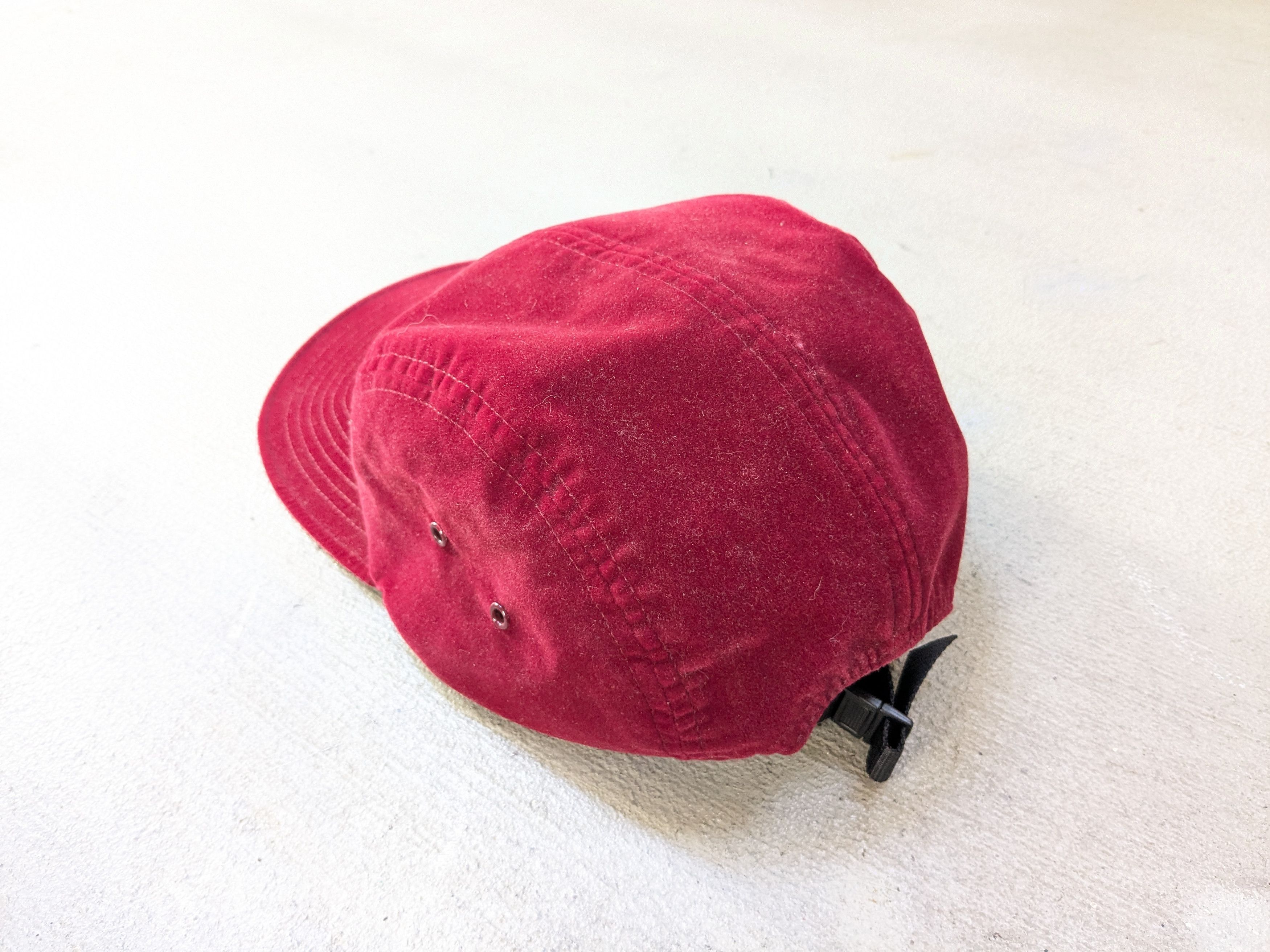 Supreme Supreme Velour Camp Cap 5 Panel Maroon Burgundy SS16 Size ONE SIZE - 10 Thumbnail