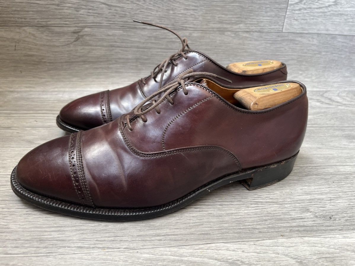 Alden Alden shell cordovan cap-toe oxford leather shoes us 9C/E Size US 7.5 / EU 40-41 - 4 Thumbnail