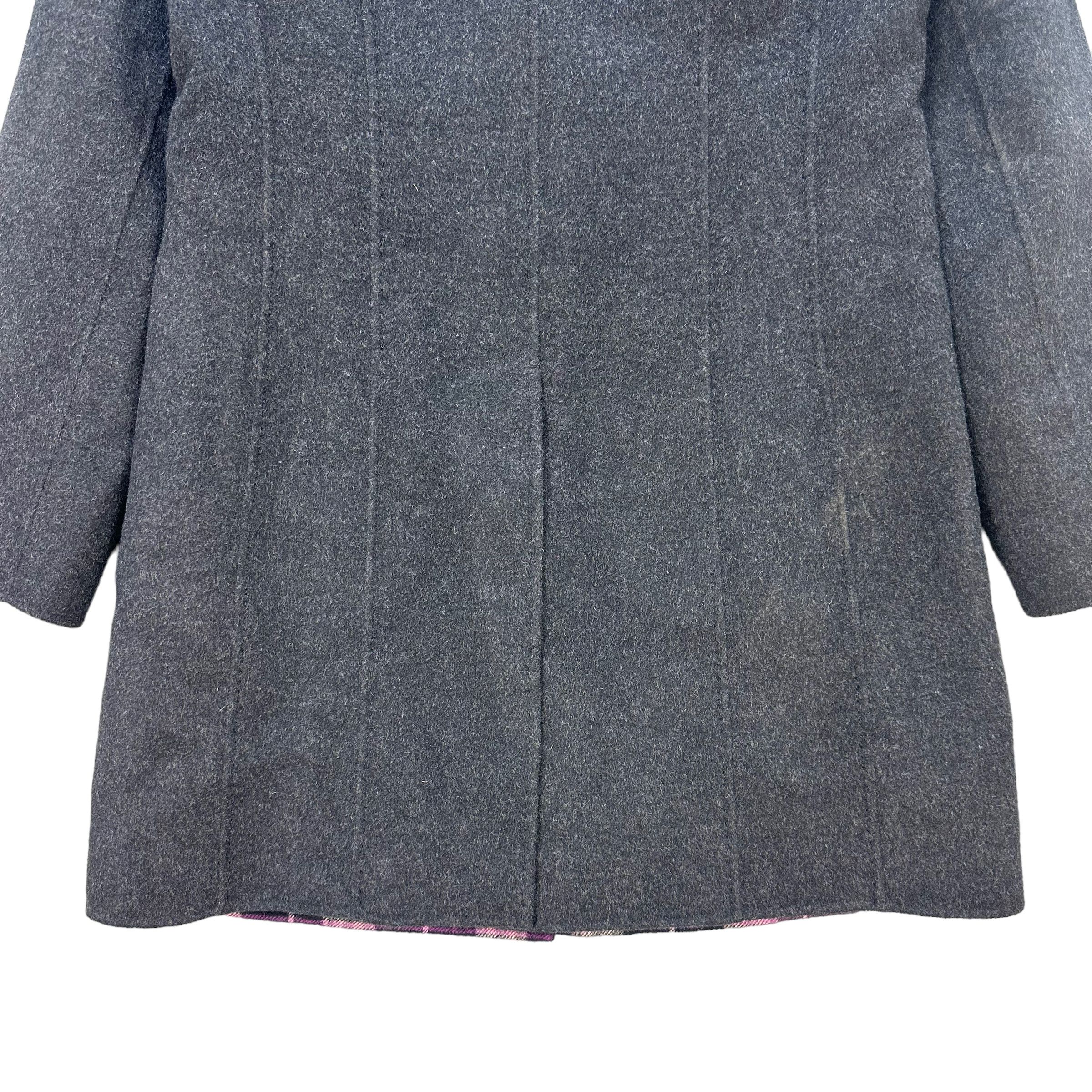 Burberry BURBERRY LONDON AW 2006 FUR NECK WOOL COAT #7666-162 Size S / US 4 / IT 40 - 15 Thumbnail