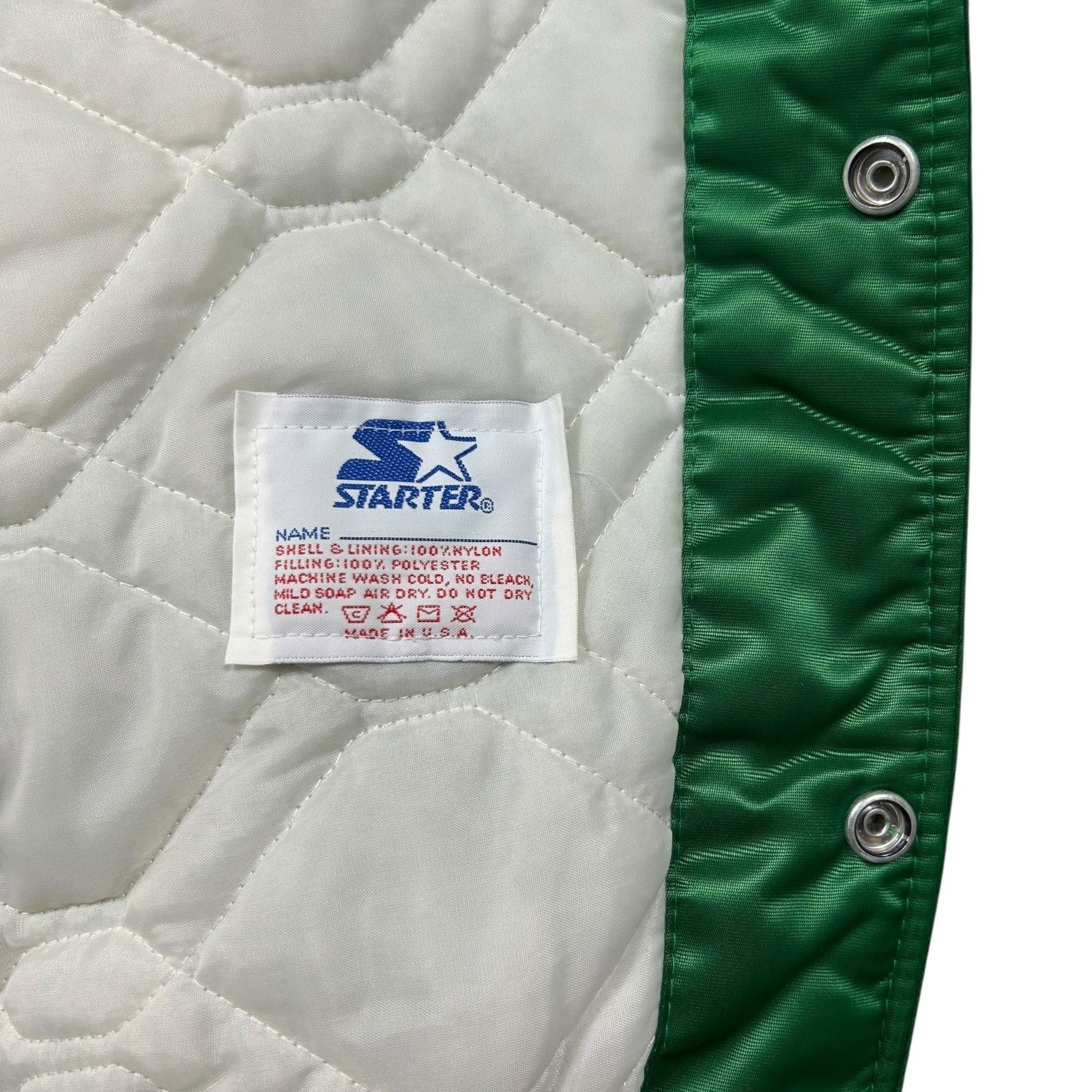 NBA VTG 90s NBA BOSTON CELTICS STARTER SATIN JACKET BIG PATCH Size US M / EU 48-50 / 2 - 11 Thumbnail