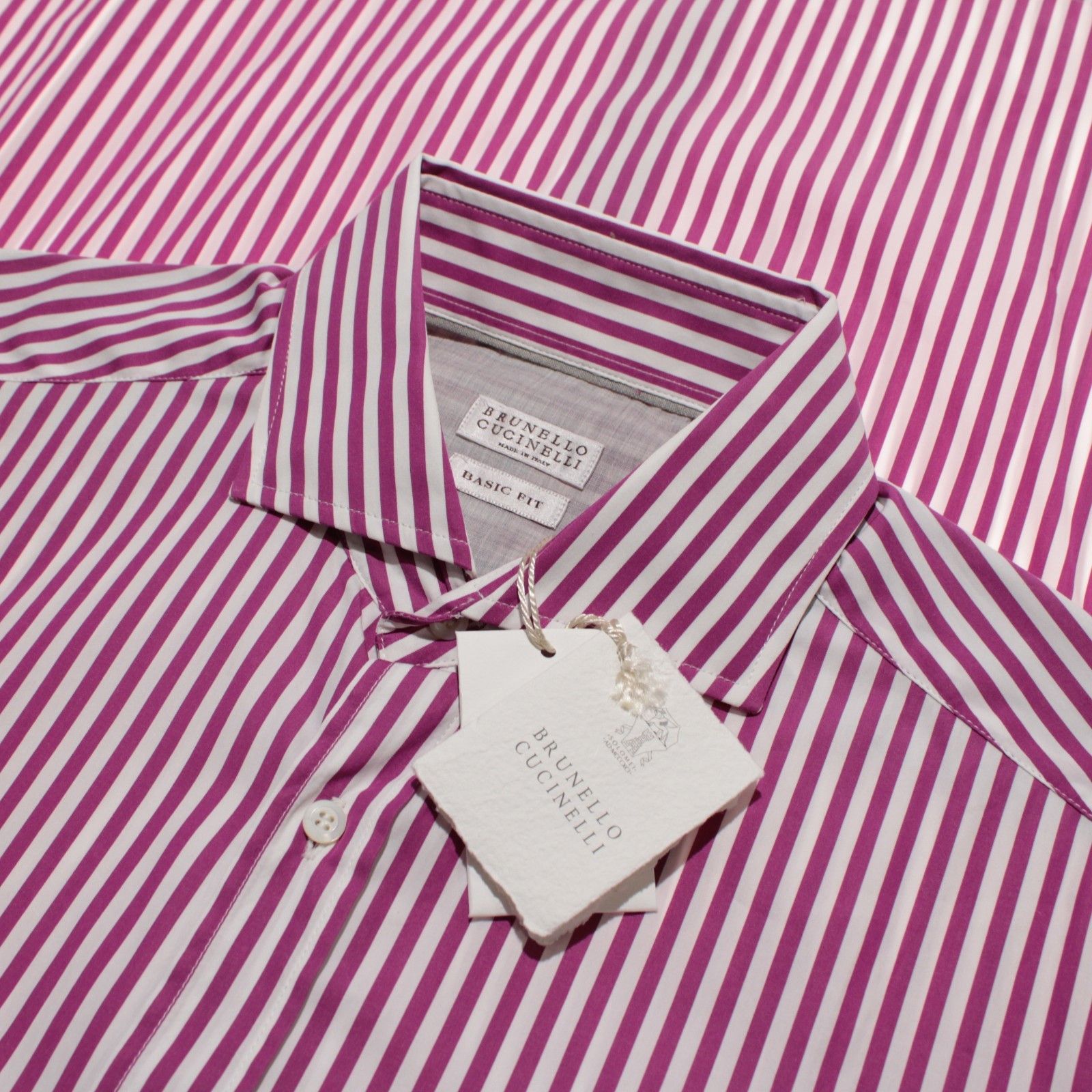 Brunello Cucinelli Brunello Cucinelli New with tags Shirt Size M US In Pink Size US M / EU 48-50 / 2 - 1 Thumbnail
